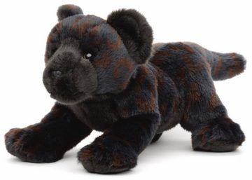 Uni-Toys Kuscheltier Schwarzer Panther, sitzend - 31 cm (Länge) - Plüschtier, zu 100 % recyceltes Füllmaterial