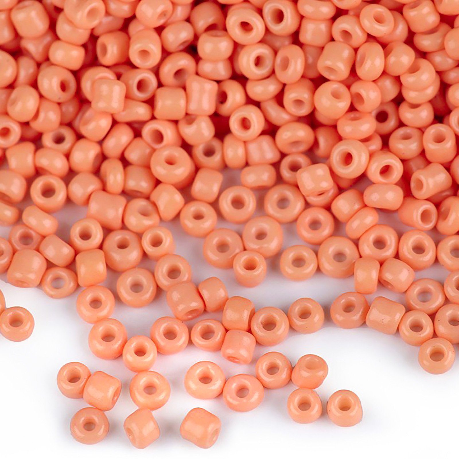maDDma Ремесленные бусы 50g Rocailles Glasperlen 2mm Rocaillesperlen Бисер Schmuck, (50g-Abpackung 1-tlg), lachs