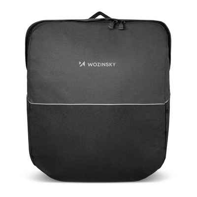 Wozinsky Fahrradtasche Fahrradgepäckträger 20l Fahrradtasche Gepäckträgertasche Schwarz