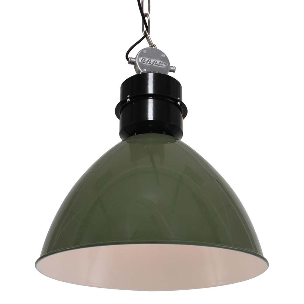 Steinhauer LIGHTING Pendelleuchte, Leuchtmittel nicht inklusive, Pendelleuchte Hängeleuchte Industriell Esstischlampe grün