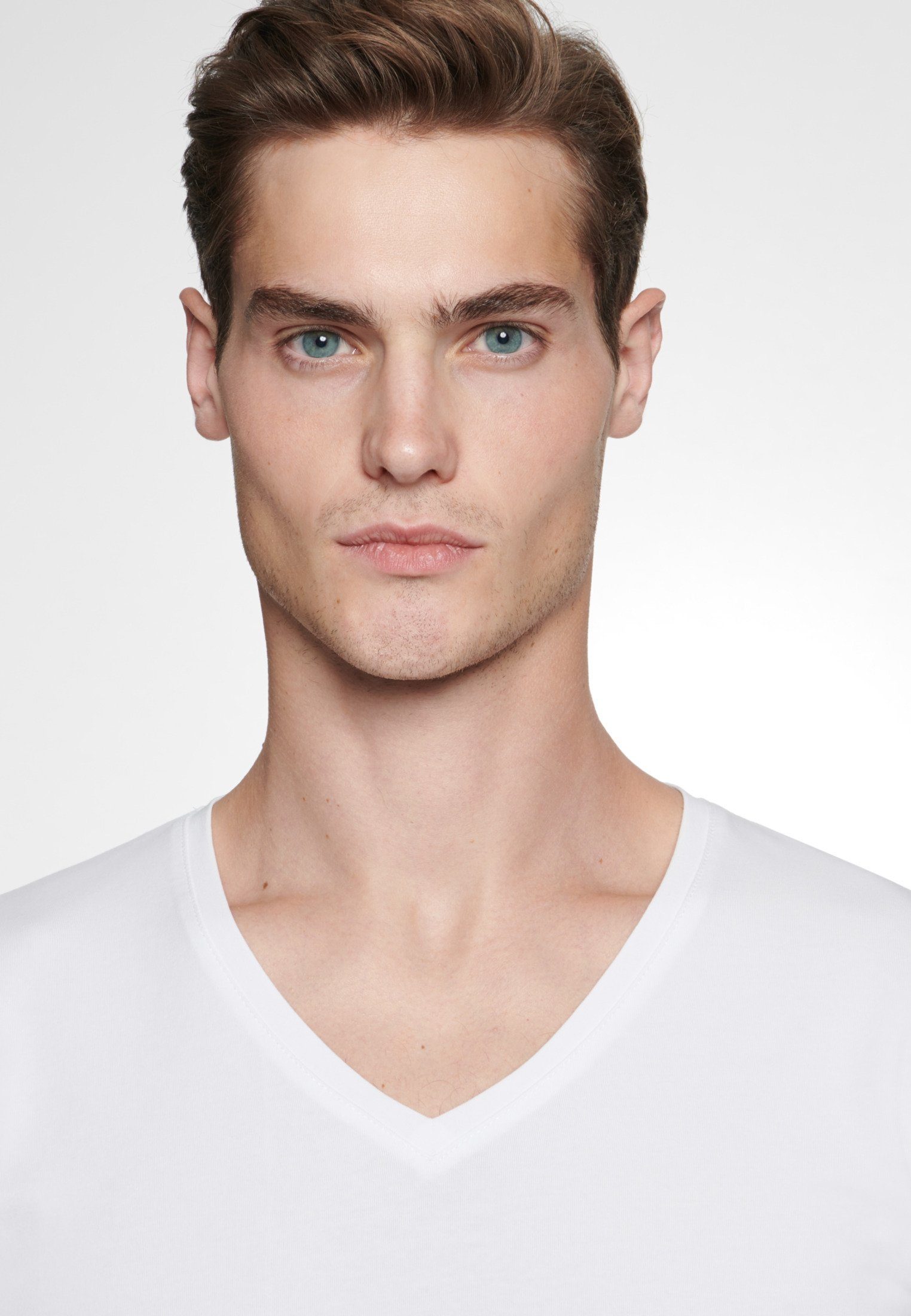 seidensticker T-Shirt 1/2 V-Neck Uni