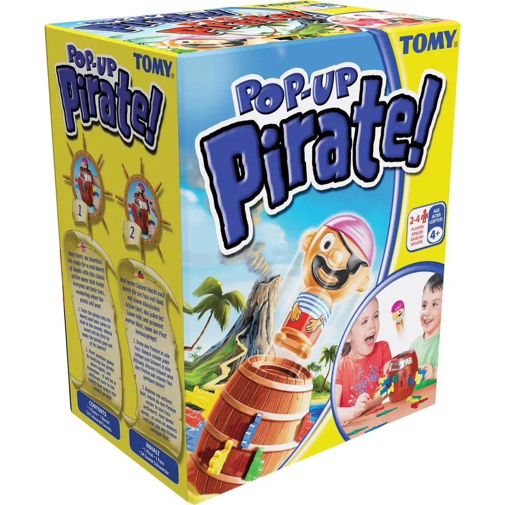 Vedes Spiel TOMY T7028 - Pop Up Pirate!, für 2-4 Spieler, ab 4 Jahren