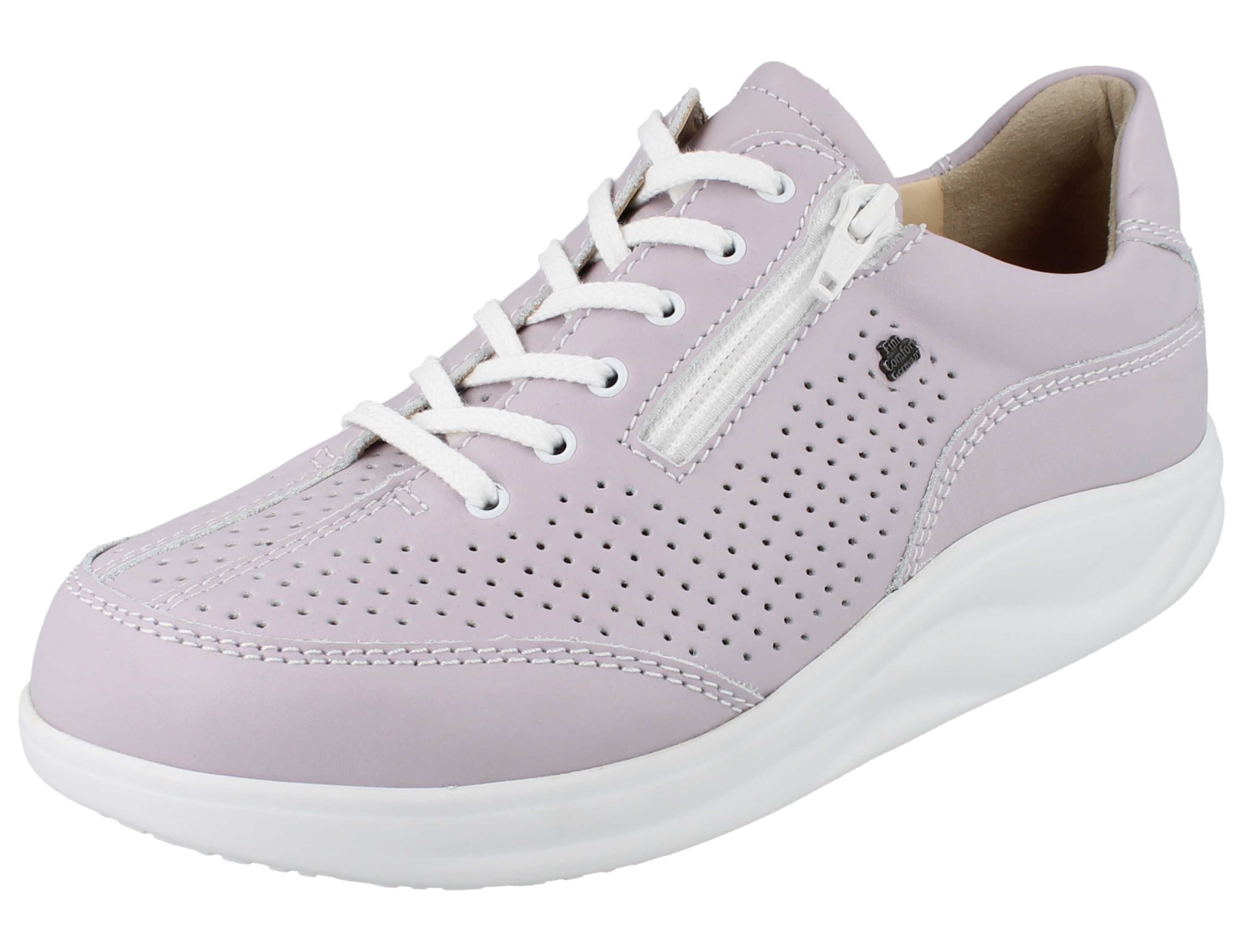 Finn Comfort FINN COMFORT FINNAMIC Oze Damen Halbschuhe rose Glattleder - Größe: Schnürschuh