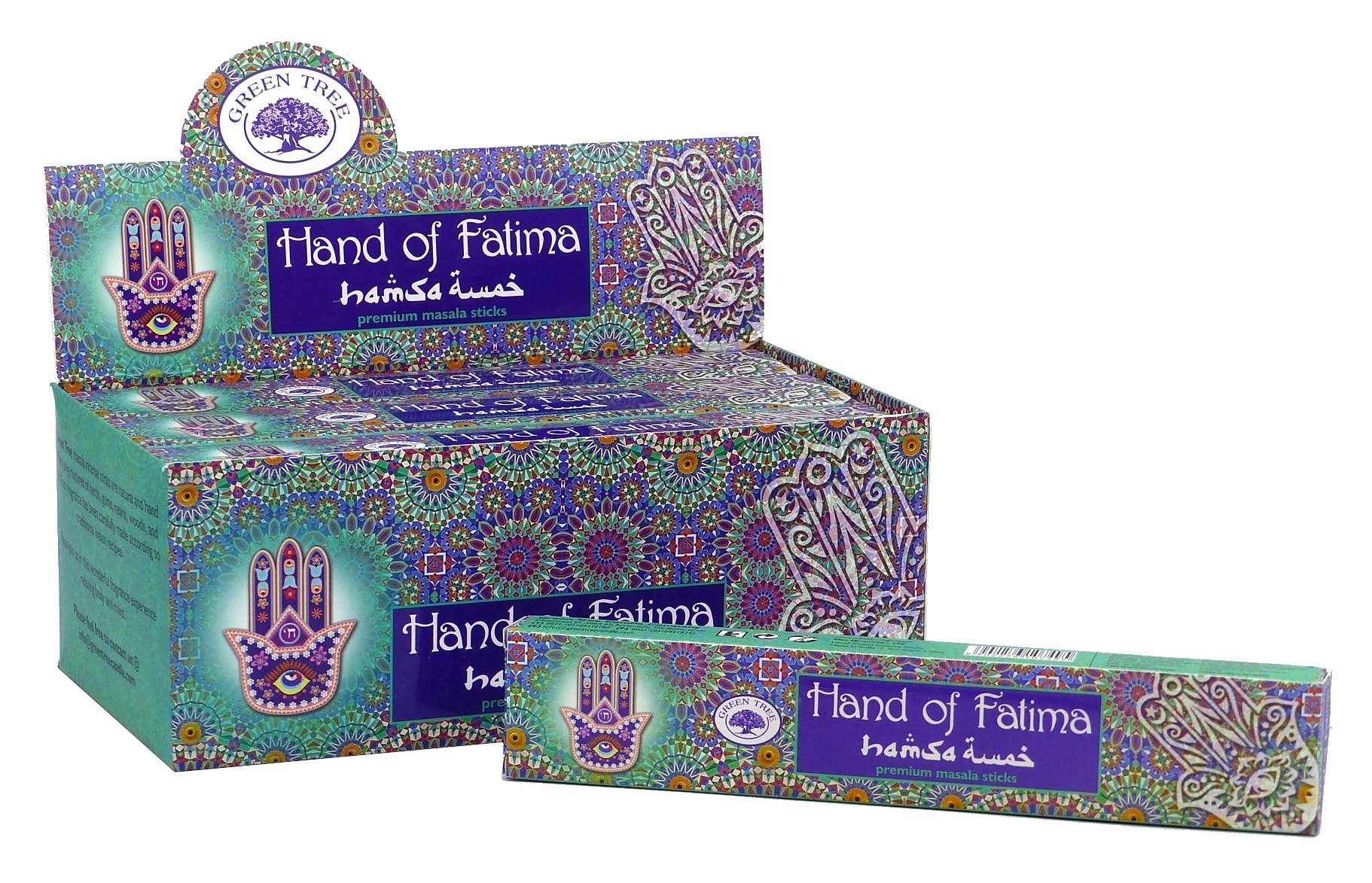 Green Tree Räucherstäbchen Green Tree Incense "Hand Of Fatima" 15gr.