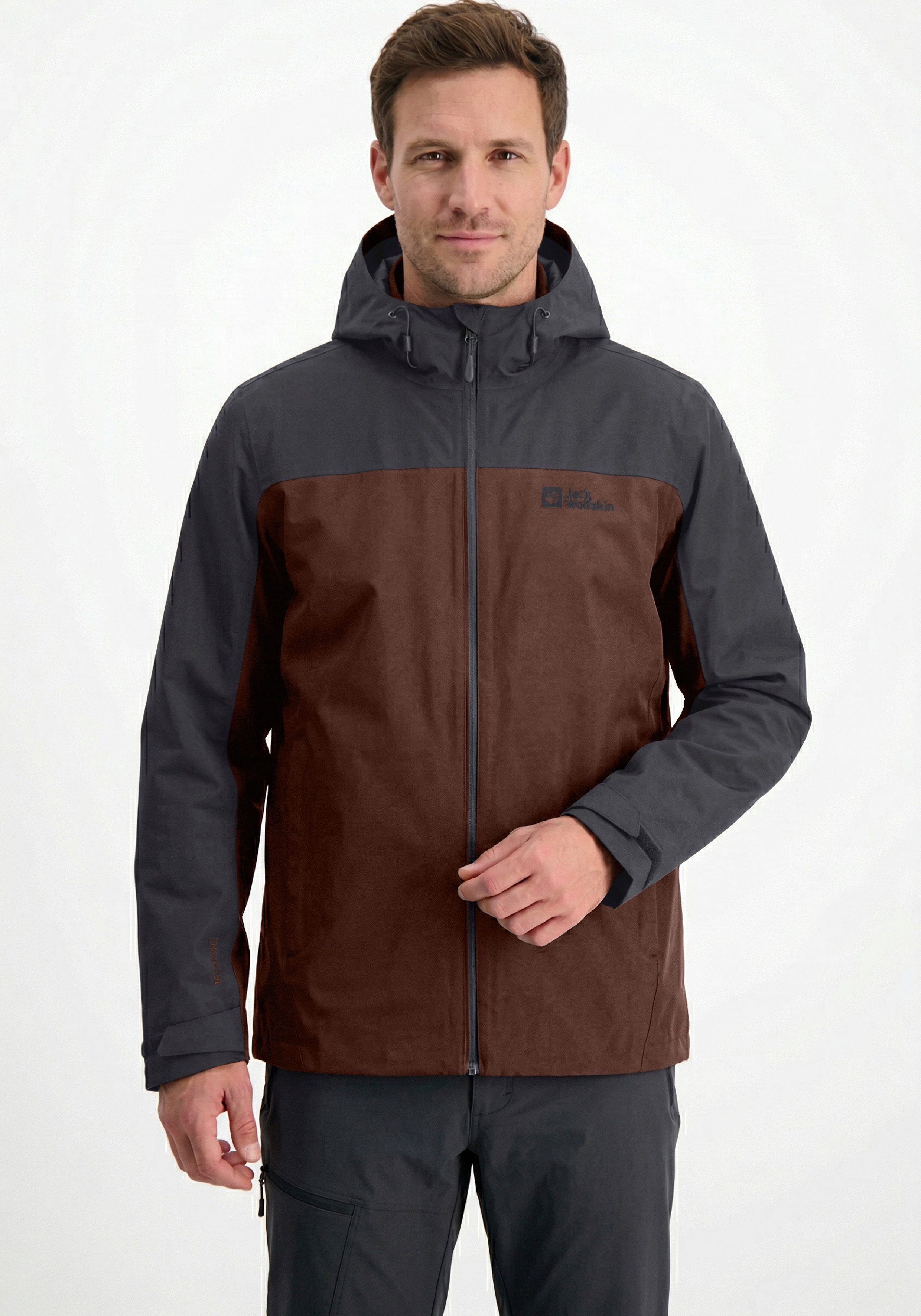 Jack Wolfskin 3-in-1-Funktionsjacke TAUBENBERG 3IN1 JKT M mit Außenjacke und Innenjacke, wasserdicht, winddicht, atmungsaktiv