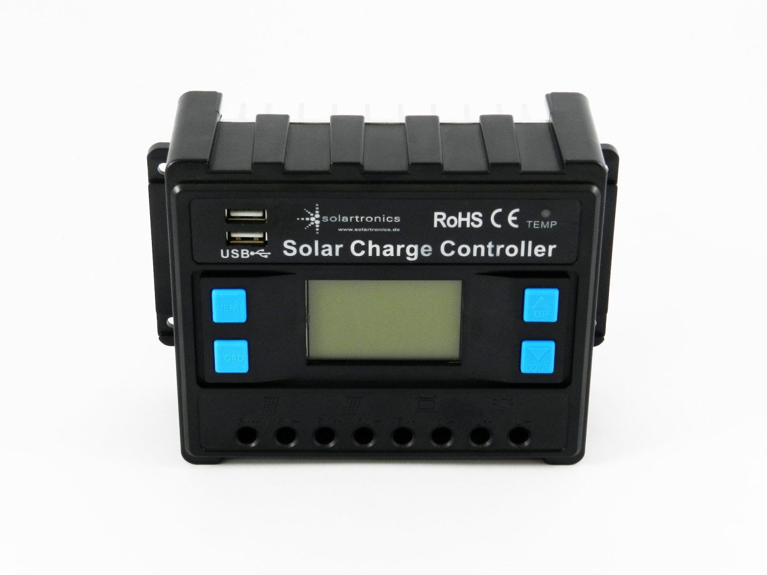 solartronics Solarmodul 10A - 40A Laderegler Solar 12V 24V, PWM Solarladeregler, LCD Anzeige – Bild 4 von 5