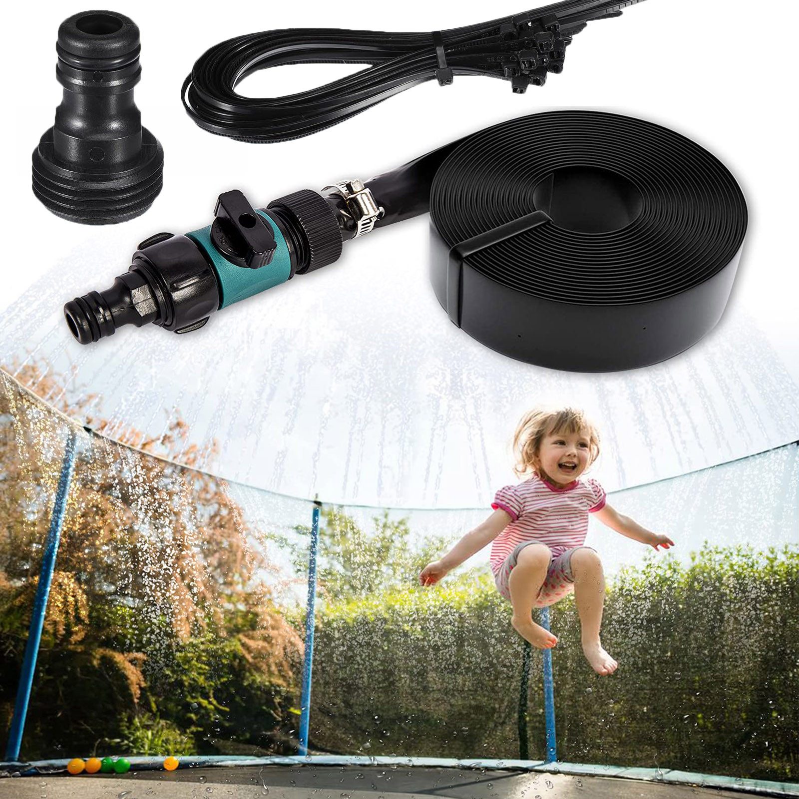 Wasserspielzeug Outdoor Spielzeug Gartentrampolin-Sprinkler,Trampolin Wassersprinkler