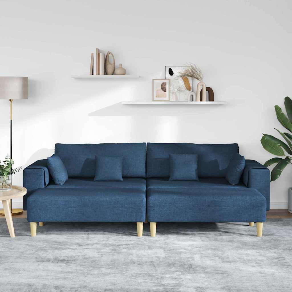 vidaXL Sofa Stoffsofa mit Kissen 3 günstig online kaufen