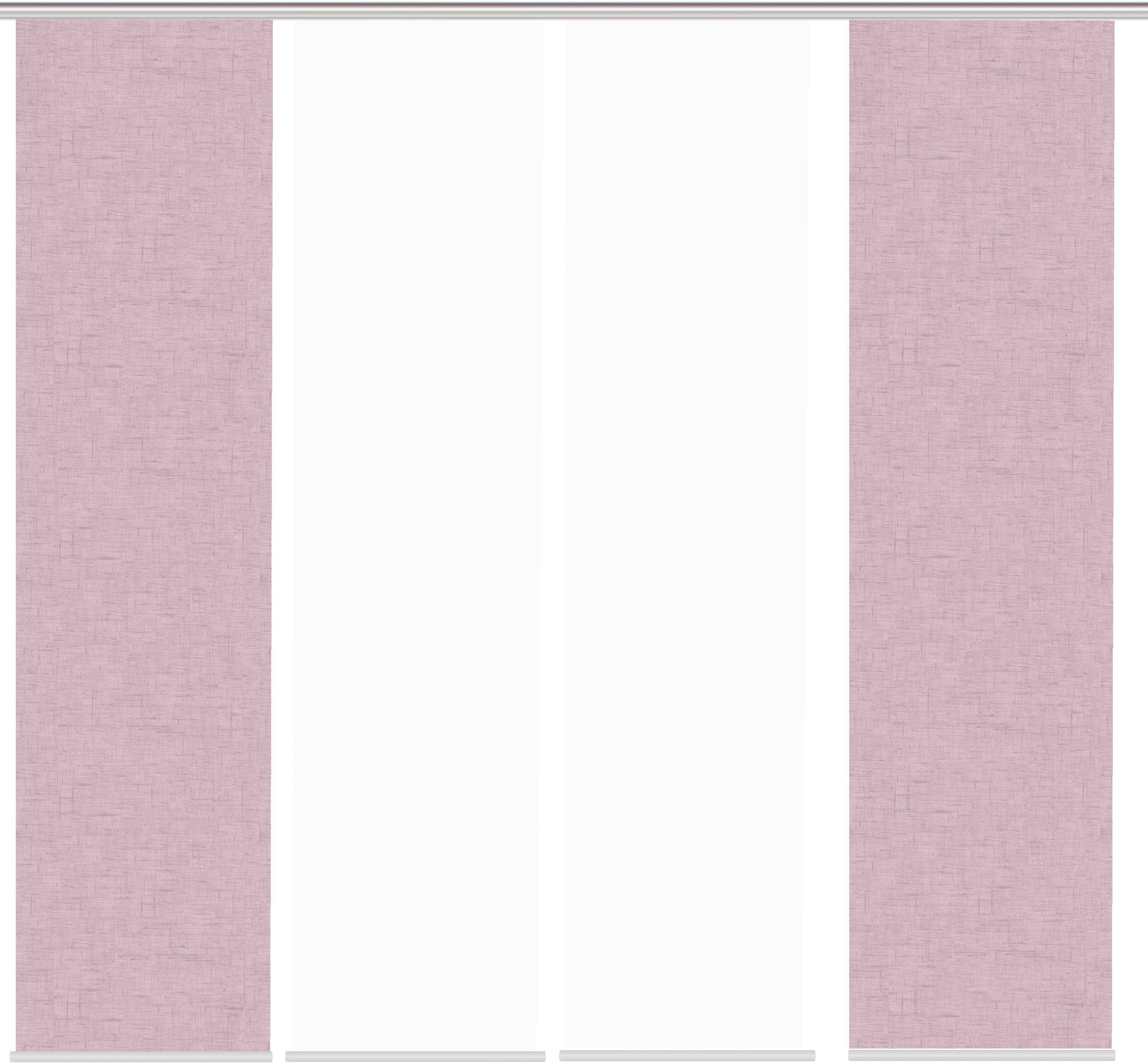 HOME WOHNIDEEN Schiebegardine PIVE 4er SET (4 St), Paneelwagen, blickdicht, Schiebevorhang Digidruck 4er Set PIVE