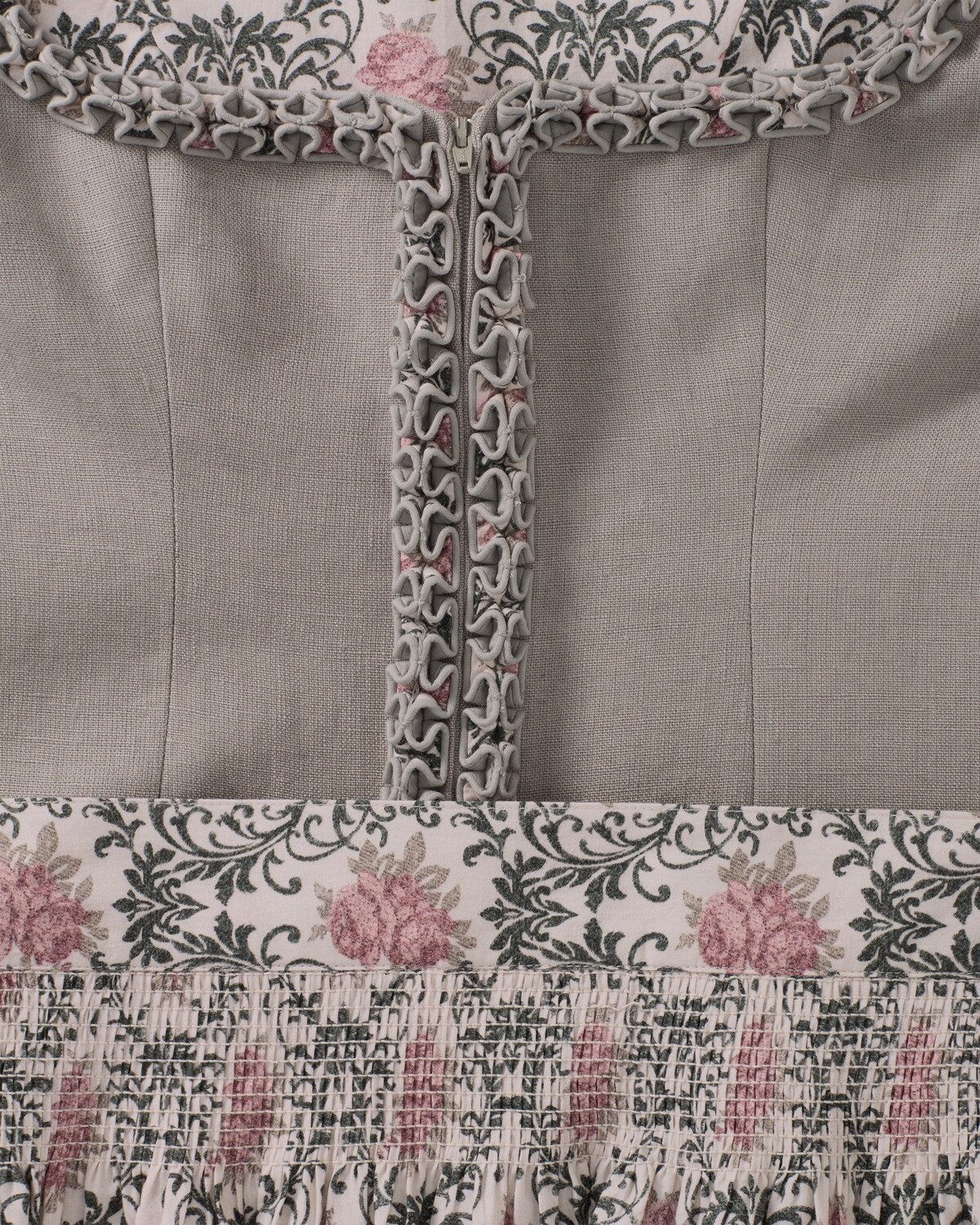 Almsach Dirndl Midi Dirndl mit Rosenprint