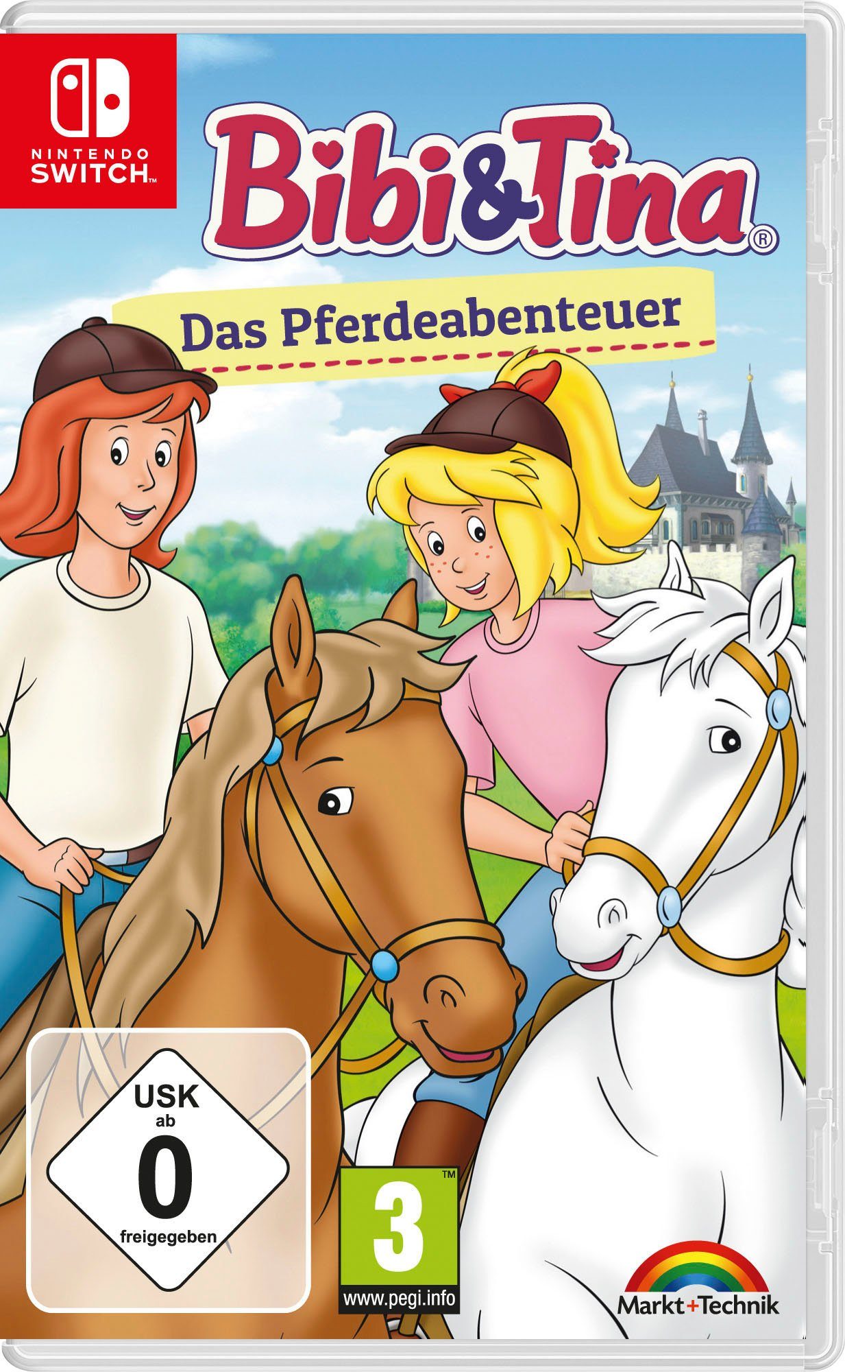 Schmücken und & Switch, Bibi Tina: Striegeln, Spiele Pferdeabenteuer Das tolle Pferde-Minigames: vier Nintendo Füttern Hufpflege,