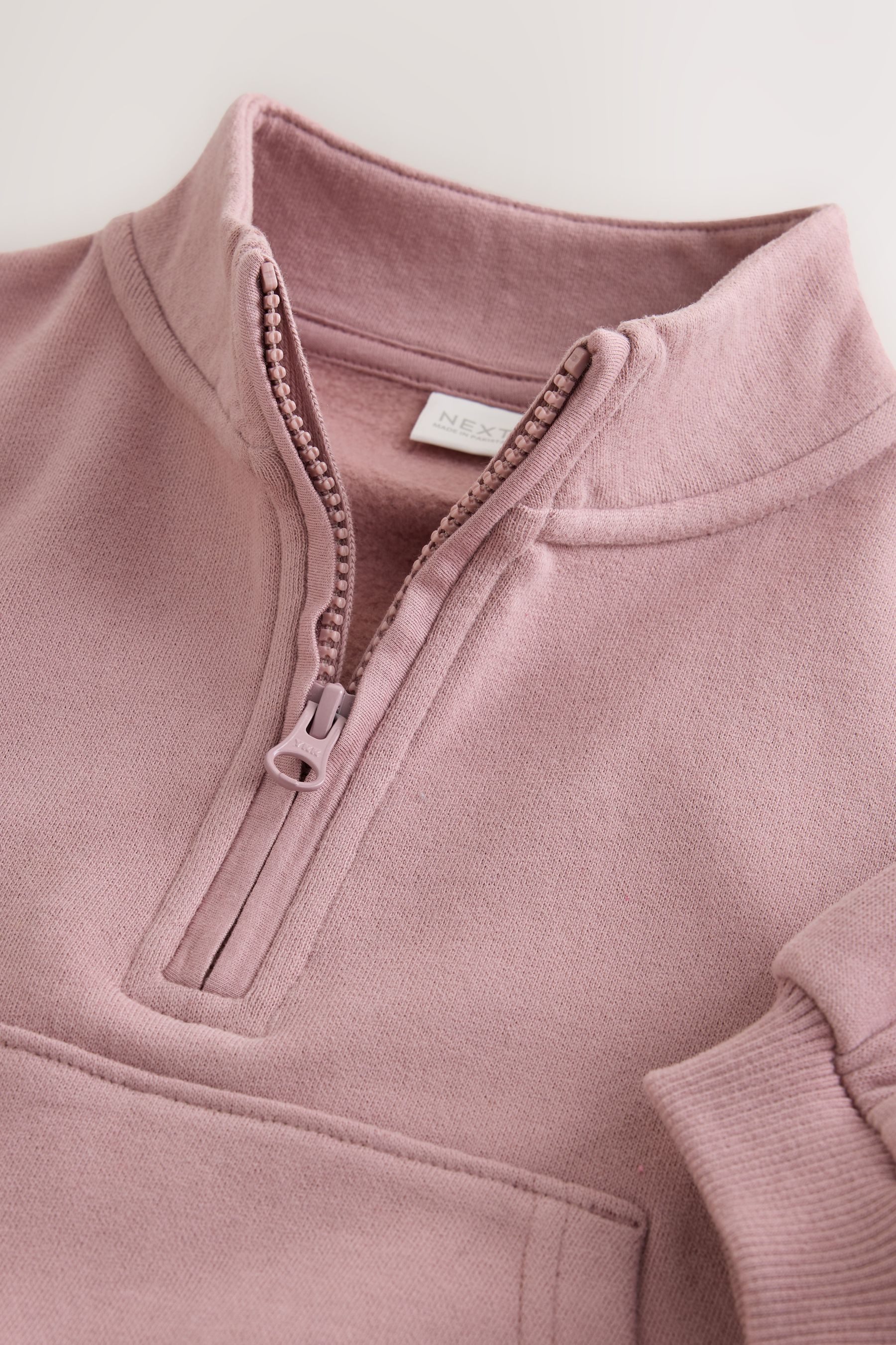 Next Sweatshirt Sweatshirt mit halblangem Reißverschluss (1-tlg) – Bild 4 von 5