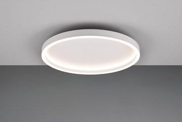 Reality Leuchten LED Deckenleuchte ROTONDA, 1-flammig, Ø 35 cm, Weiß, Metall, LED fest integriert, Warmweiß, LED Deckenlampe