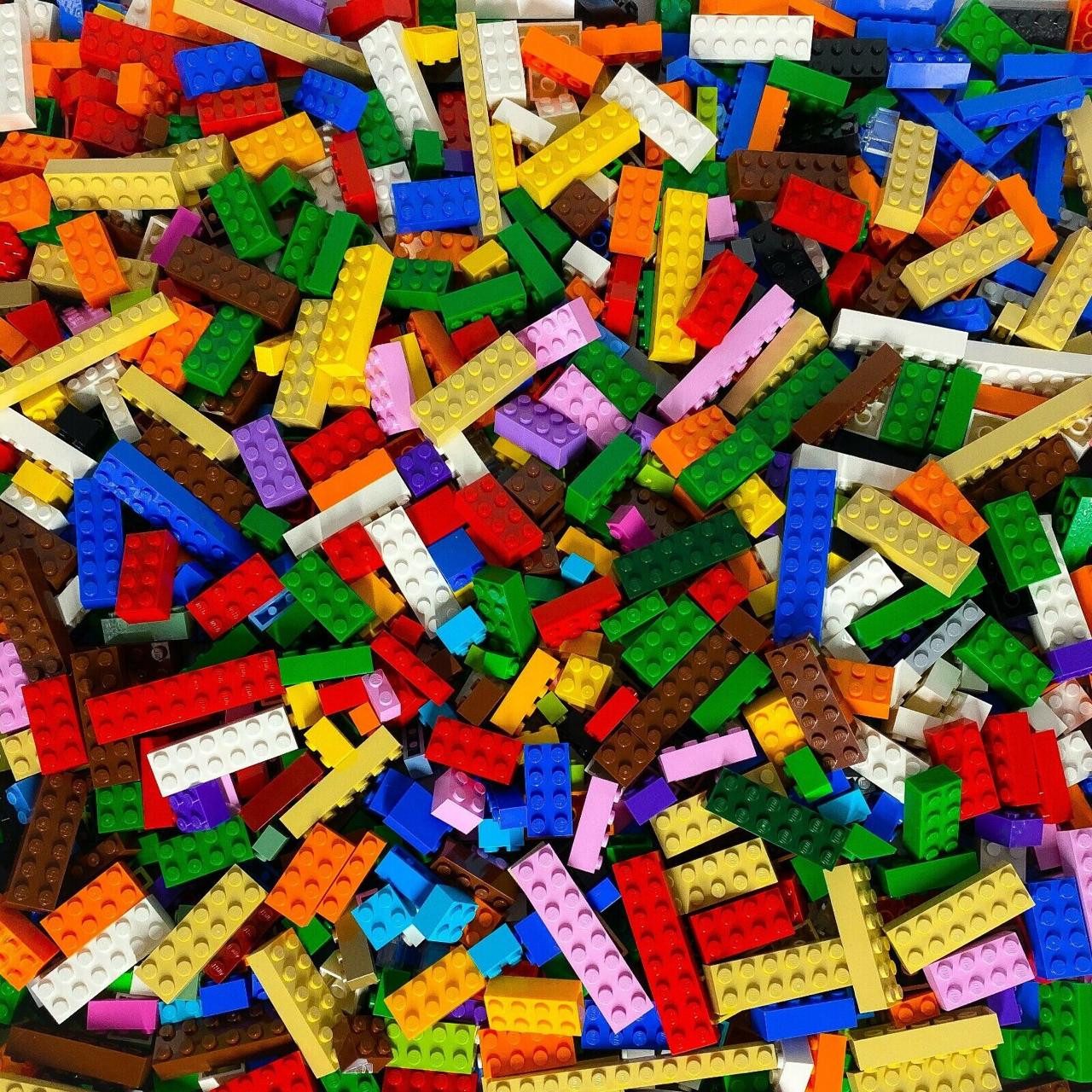 LEGO® Spielbausteine LEGO® Steine Hochsteine Bunt Gemischt 120 gr. ca. 100 NEU! Menge 100x, (Creativ-Set, 100 St), Made in Europe
