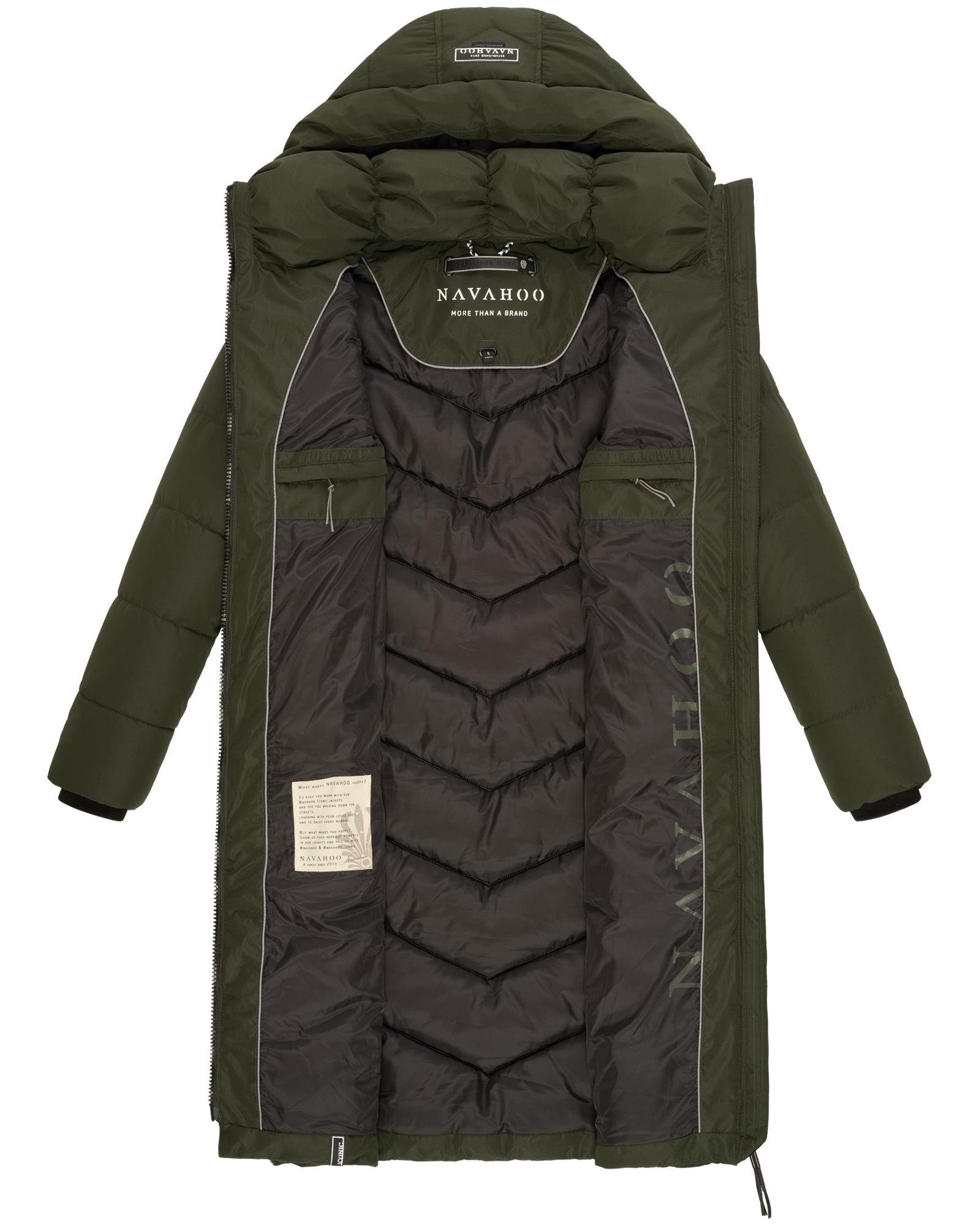 Navahoo Steppmantel Sahnekatzii XIV Schicker Wintermantel mit kuschlig warm wattiertem Kragen