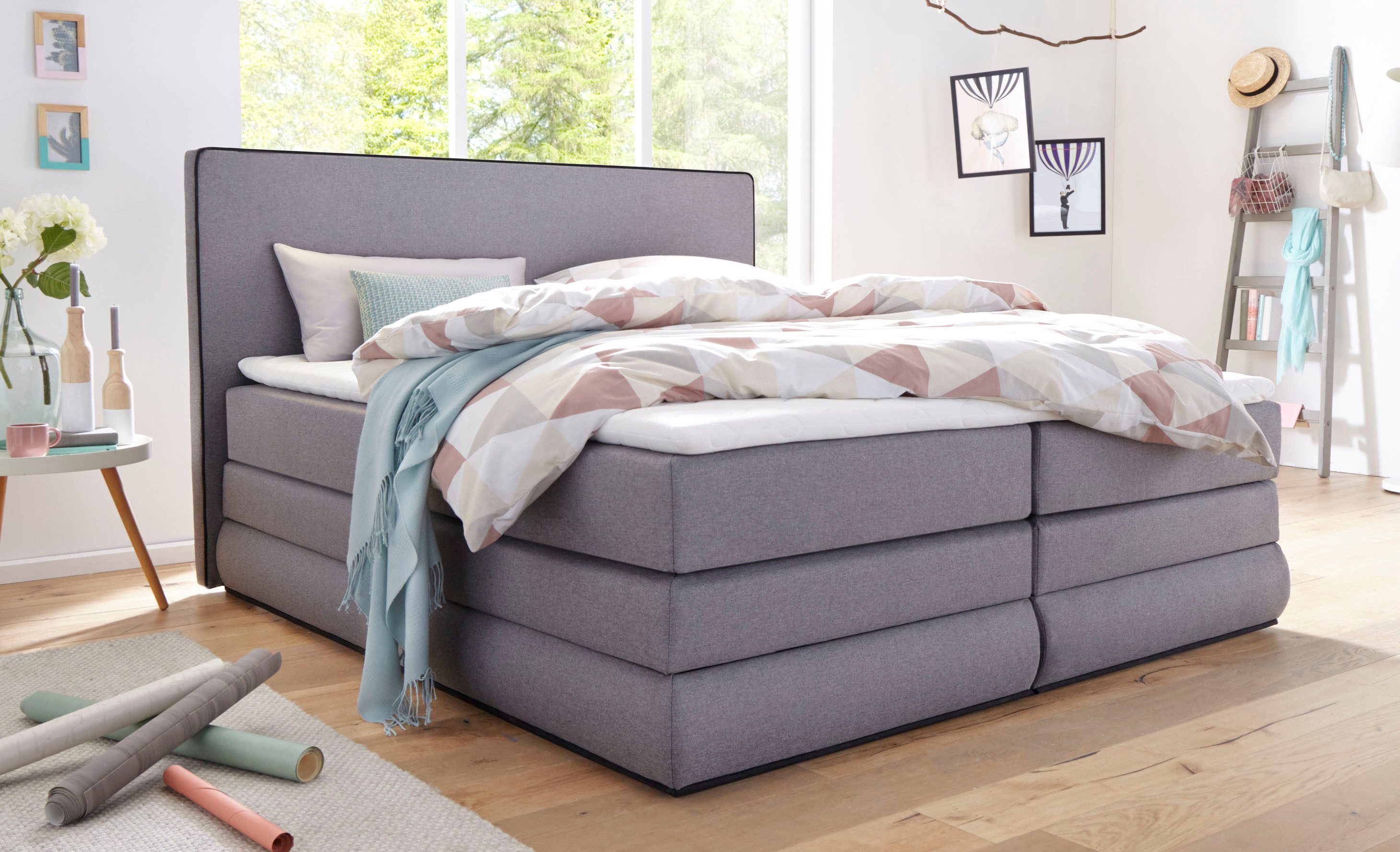COLLECTION AB Boxspringbett Ninoni, inkl. Bettkasten, Topper und wahlweise günstig online kaufen
