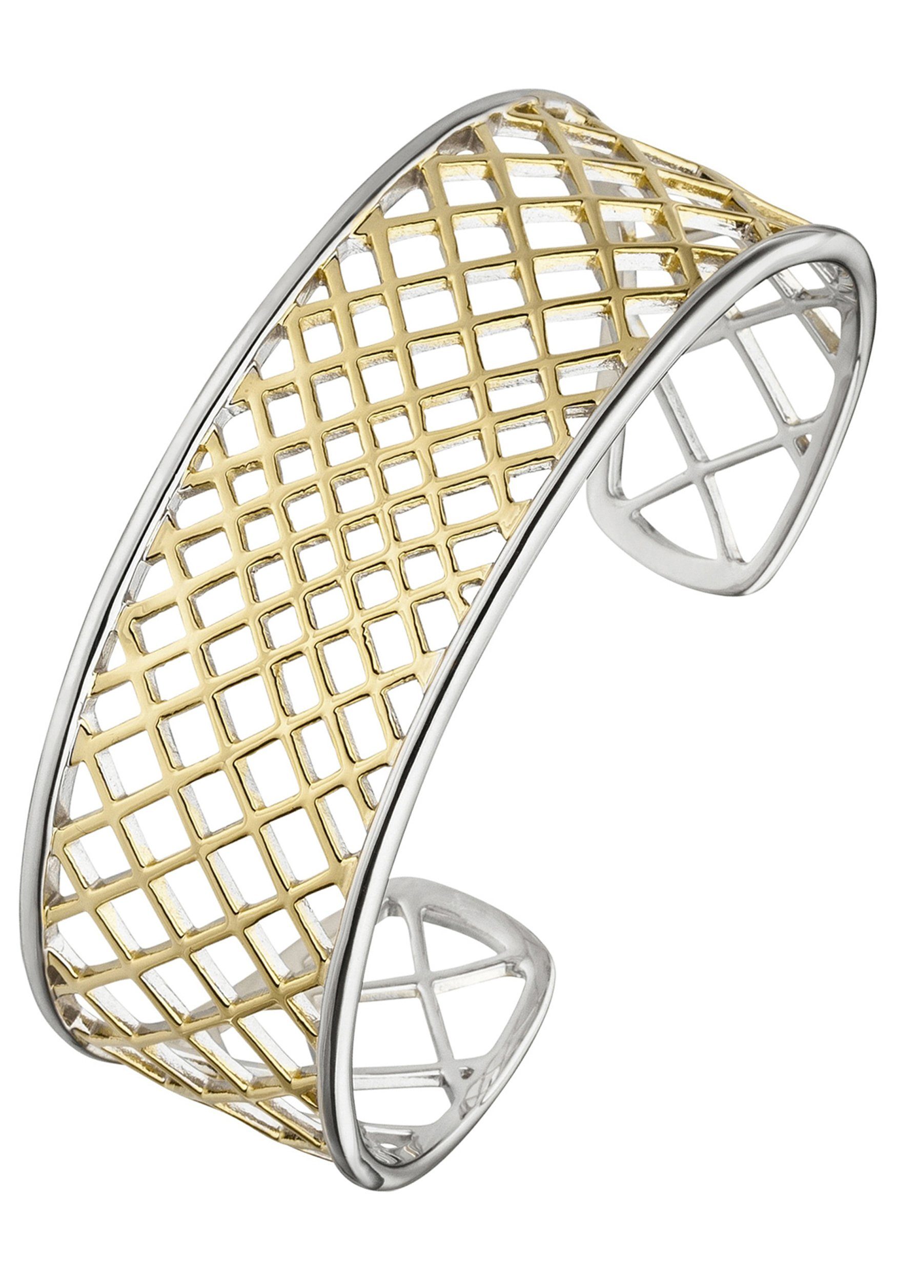 JOBO Armspange, 925 Silber bicolor vergoldet