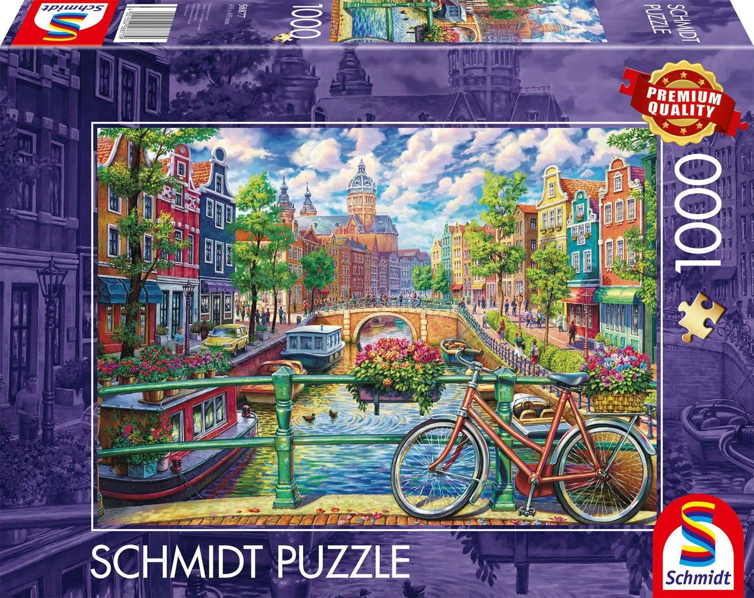 Schmidt Spiele Puzzle Amsterdamer Grachtenzauber, 1000 Puzzleteile günstig online kaufen