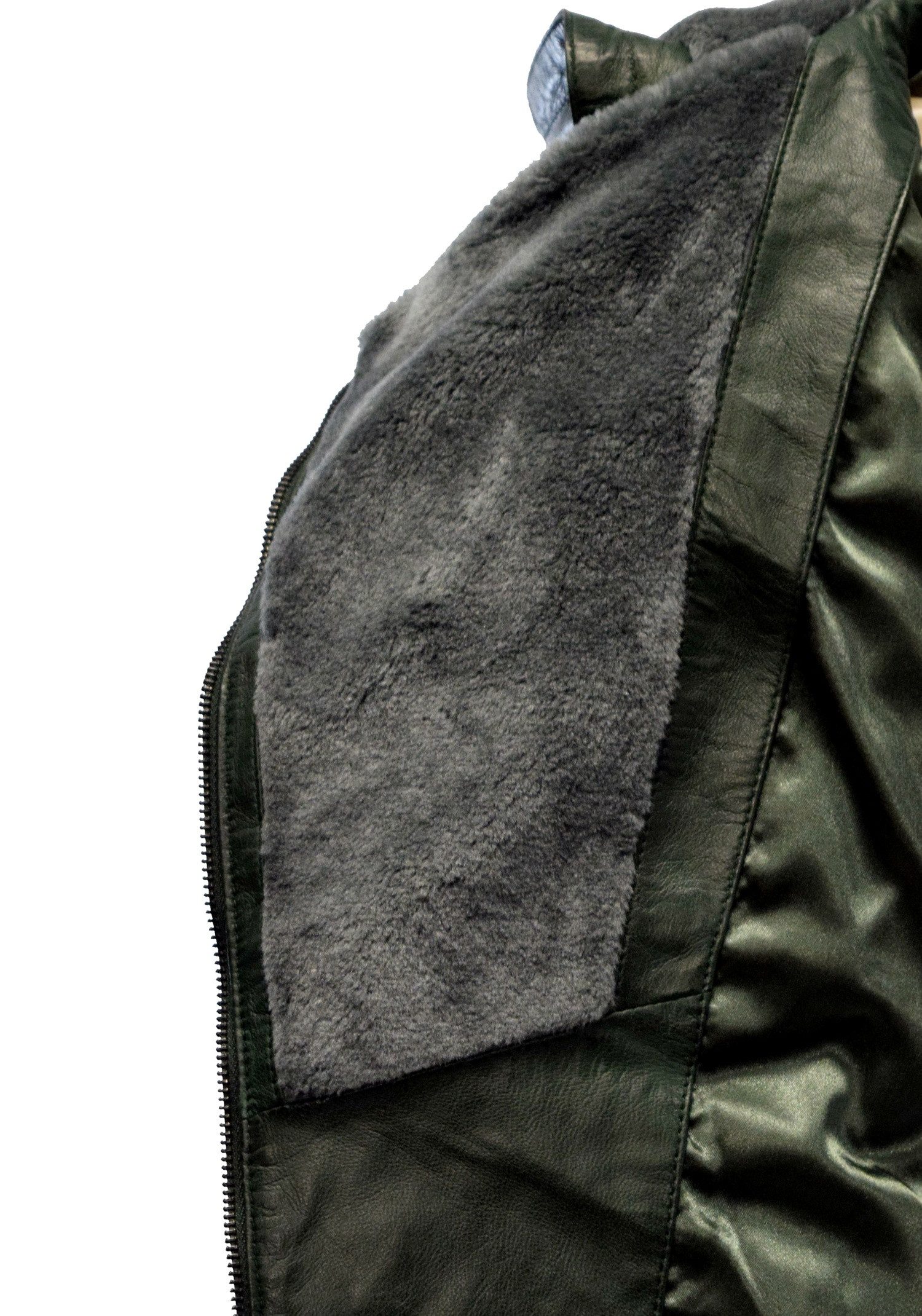 Zimmert Leather Lederjacke Mariella Stepp-Lederjacke aus weichem Leder mit Kapuze