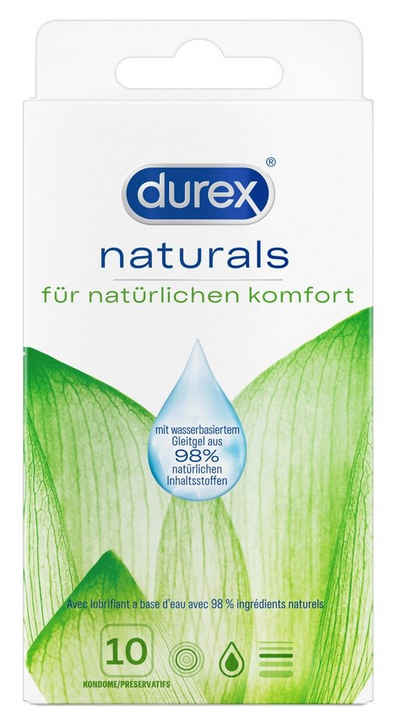durex Einhand-Kondome Durex - Naturals 10er, 10 St.