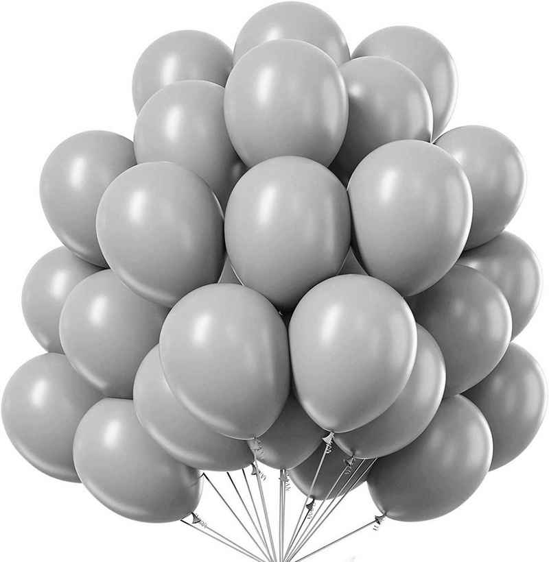 Matissa & Dad Luftballon 100er Pack Latex Luftballons für allgemeine Partydekoration 30cm