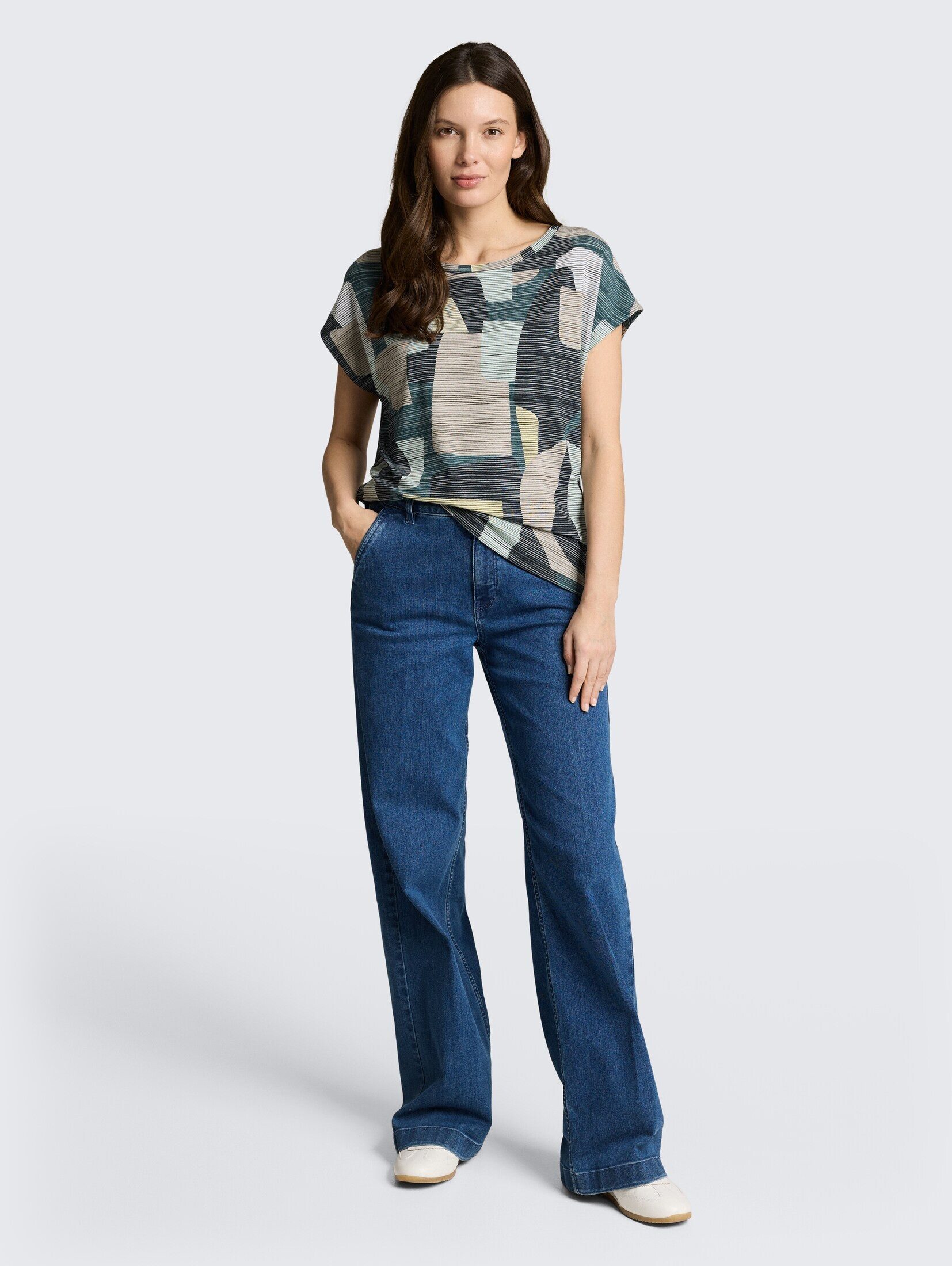 TOM TAILOR T-Shirt T-Shirt T-Shirt mit Muster