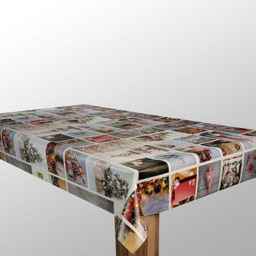 laro Tischdecke Wachstuch-Tischdecken Weihnachten Collage rechteckig