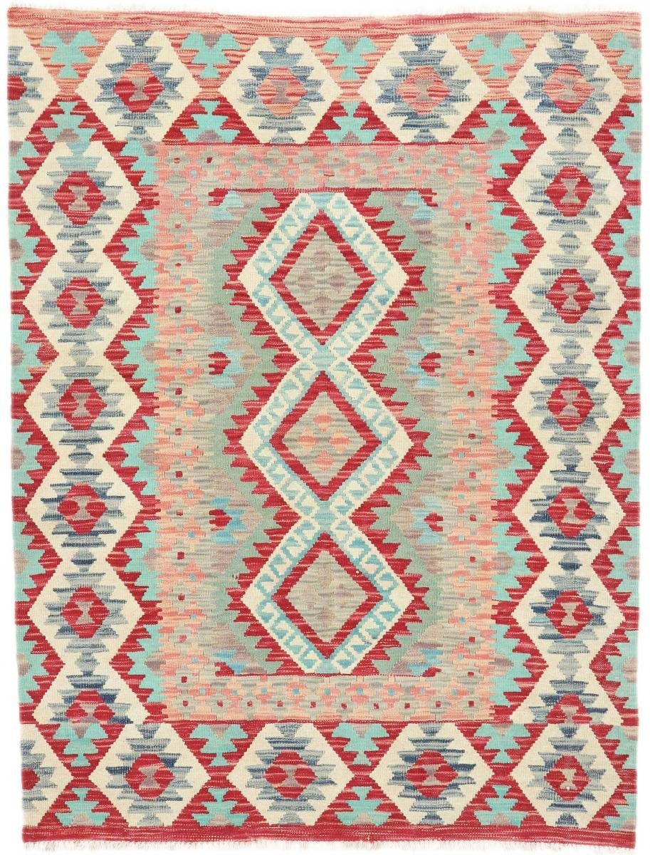Orientteppich Kelim Afghan 150x195 Handgewebter Orientteppich, Nain Trading, rechteckig, Höhe: 3 mm