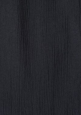 s.Oliver Strandkleid aus gewebter Viskose, kurzes Tunikakleid, Sommerkleid, schuterfrei