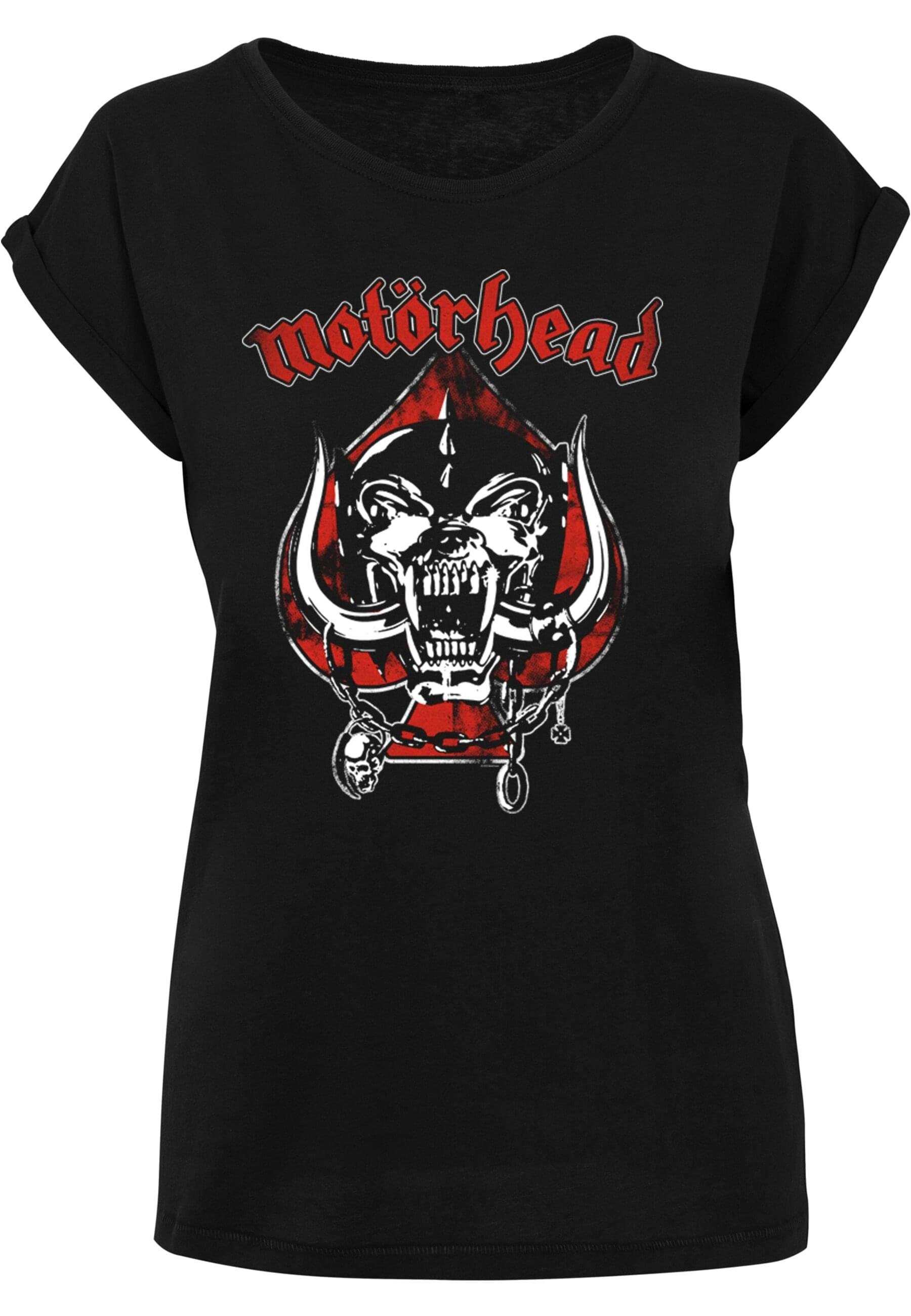 Merchcode T-Shirt Damen Ladies Motorhead - Spade Warpig Extended Shoulder Tee (1-tlg) black
