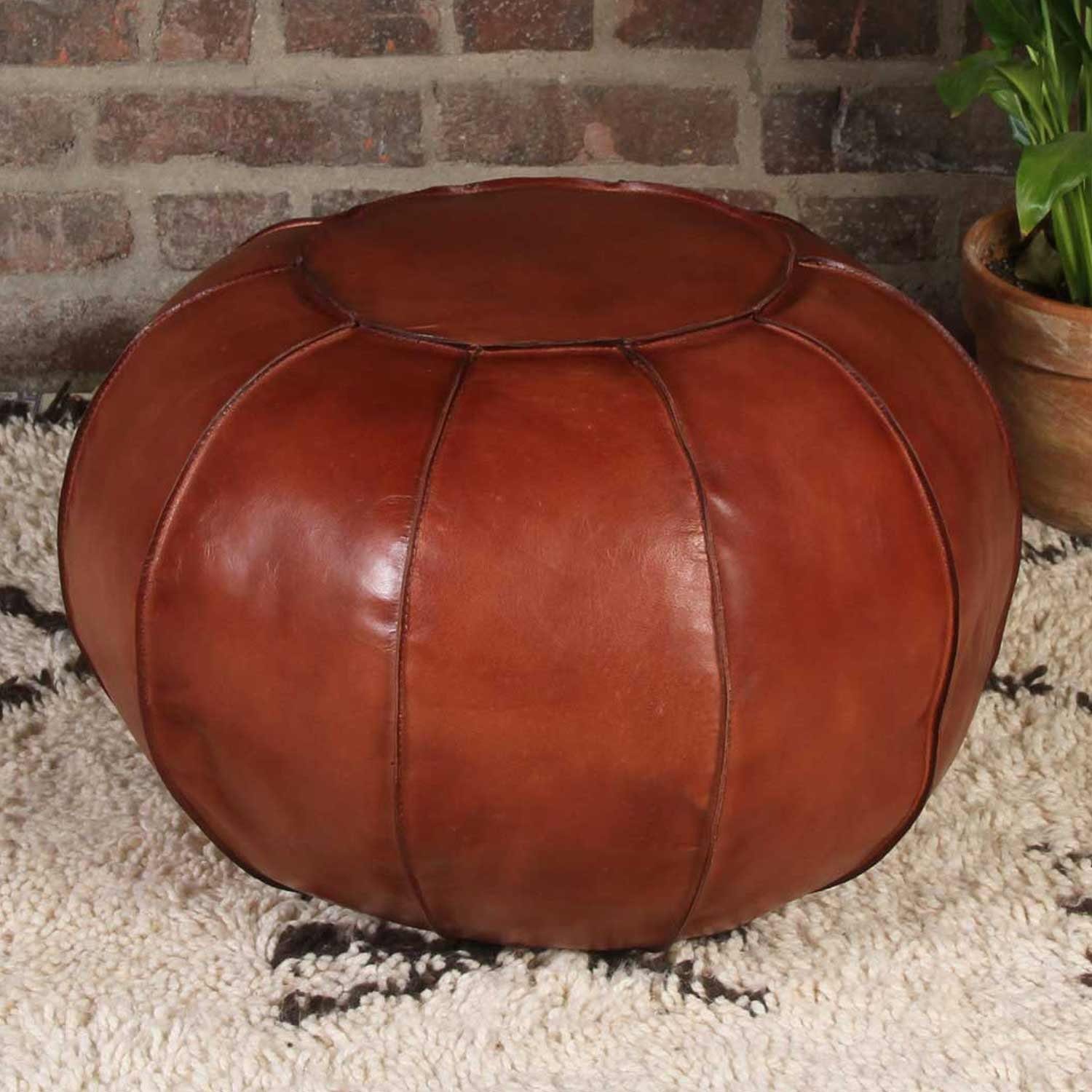 Casa Moro Polsterhocker Orientalischer Echt-Leder Pouf günstig online kaufen