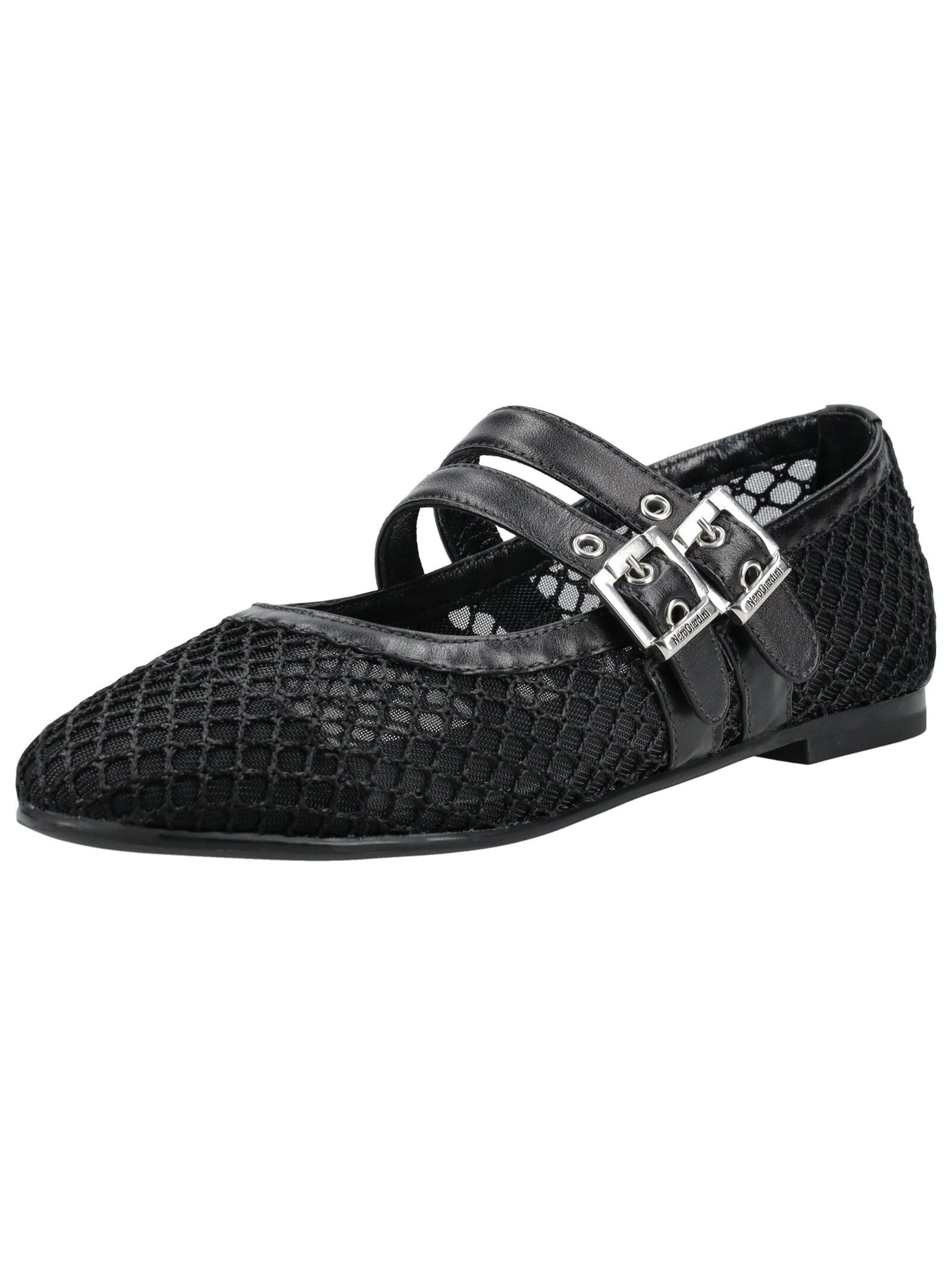 Nero Giardini Nero Giardini Ballerinas Leder/Textil Riemchenballerina