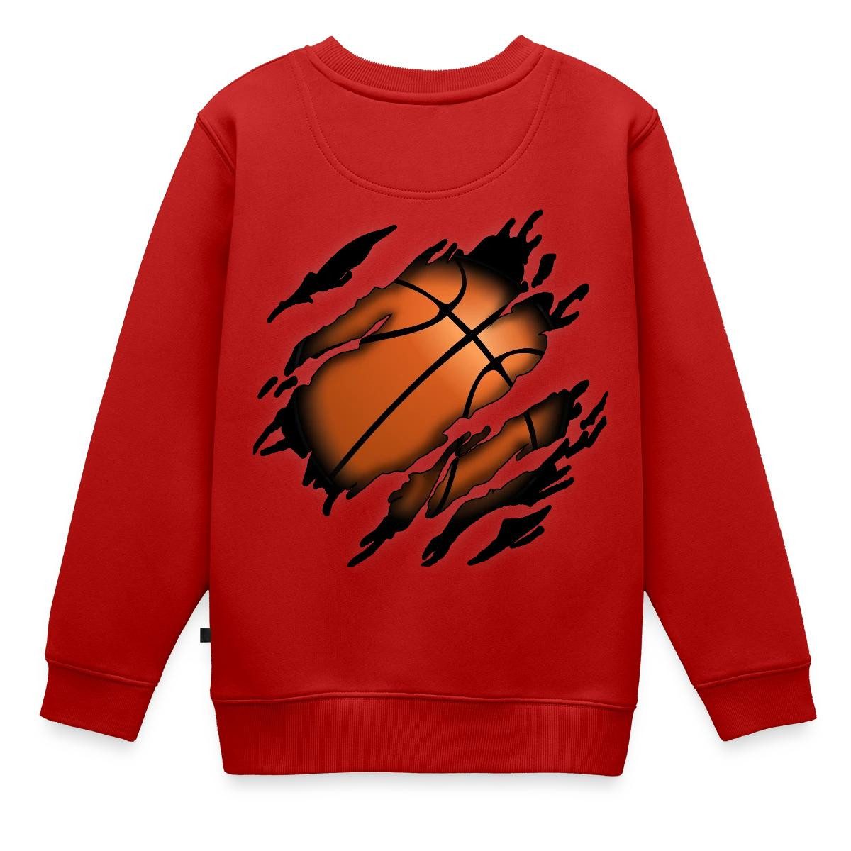 Spreadshirt Sweatshirt Basketball Geschenke Ball Sport Basketball Geschenkideen Kinder Premiu (1-tlg)