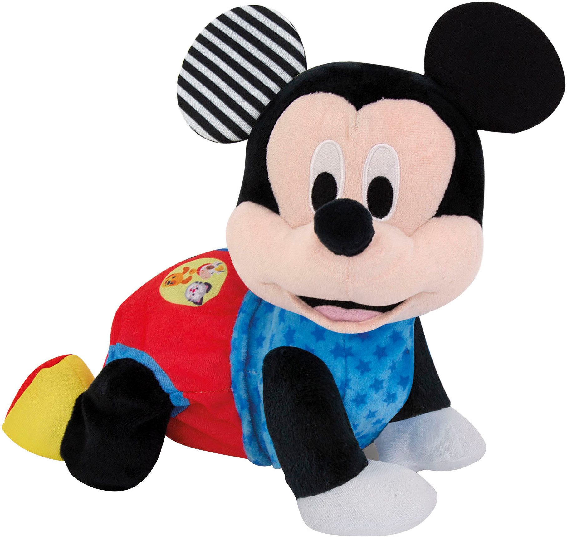 Clementoni® Plüschfigur Disney Baby, Baby Mickey, Krabbel mit mir, interaktiv; Made in Europe