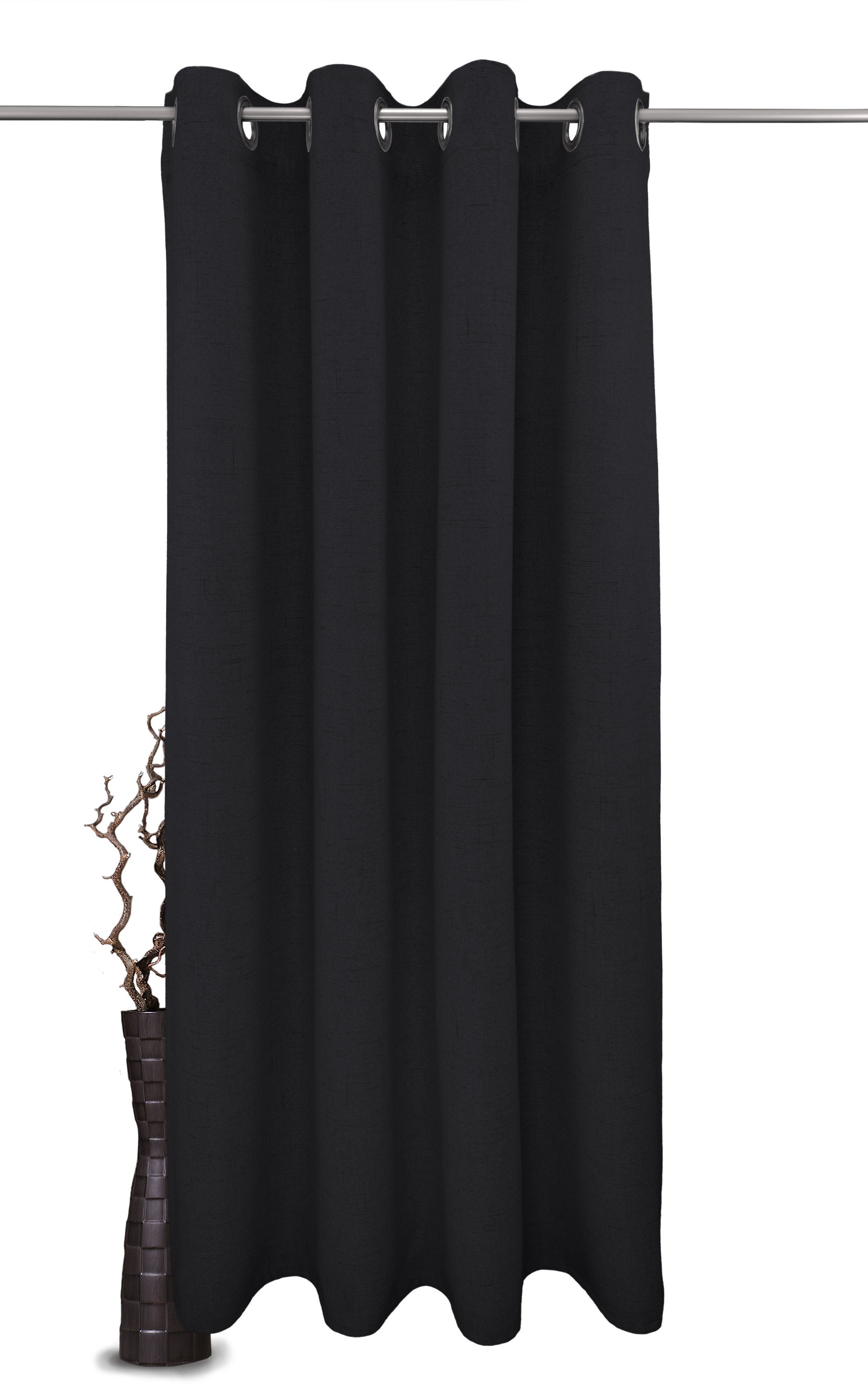 VHG Verdunkelungsvorhang Rustika, Ösen (1 St), günstig online kaufen