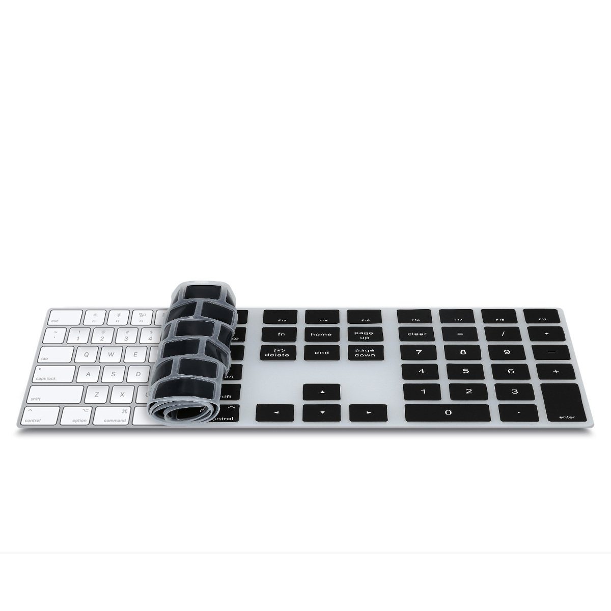 kwmobile Tastaturschutz für Apple Magic Keyboard QWERTZ Silikon Laptop Abdeckung Transparent 