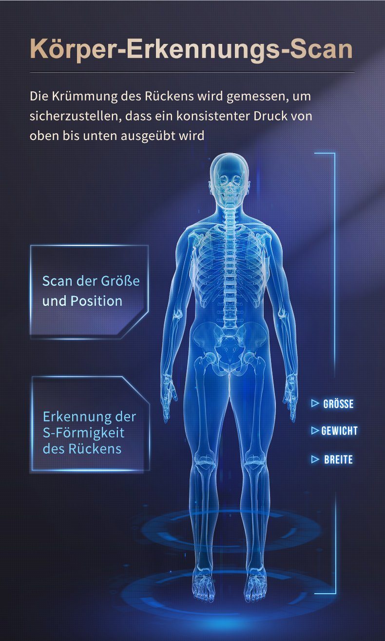 Bodyscan, "Raumkapsel" Gravity, Burgherr Zero Wärmefunktion schwarz-grau, Massagesessel Massagesessel Burgherr