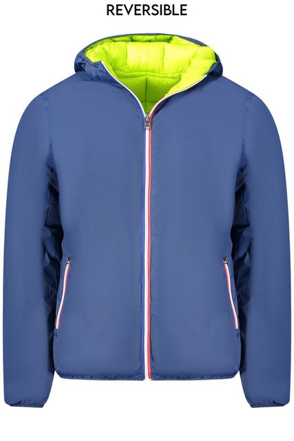 NORWAY 1963 Outdoorjacke Wendbare Herrenjacke Blau/Fluo-Grün mit Kapuze und günstig online kaufen