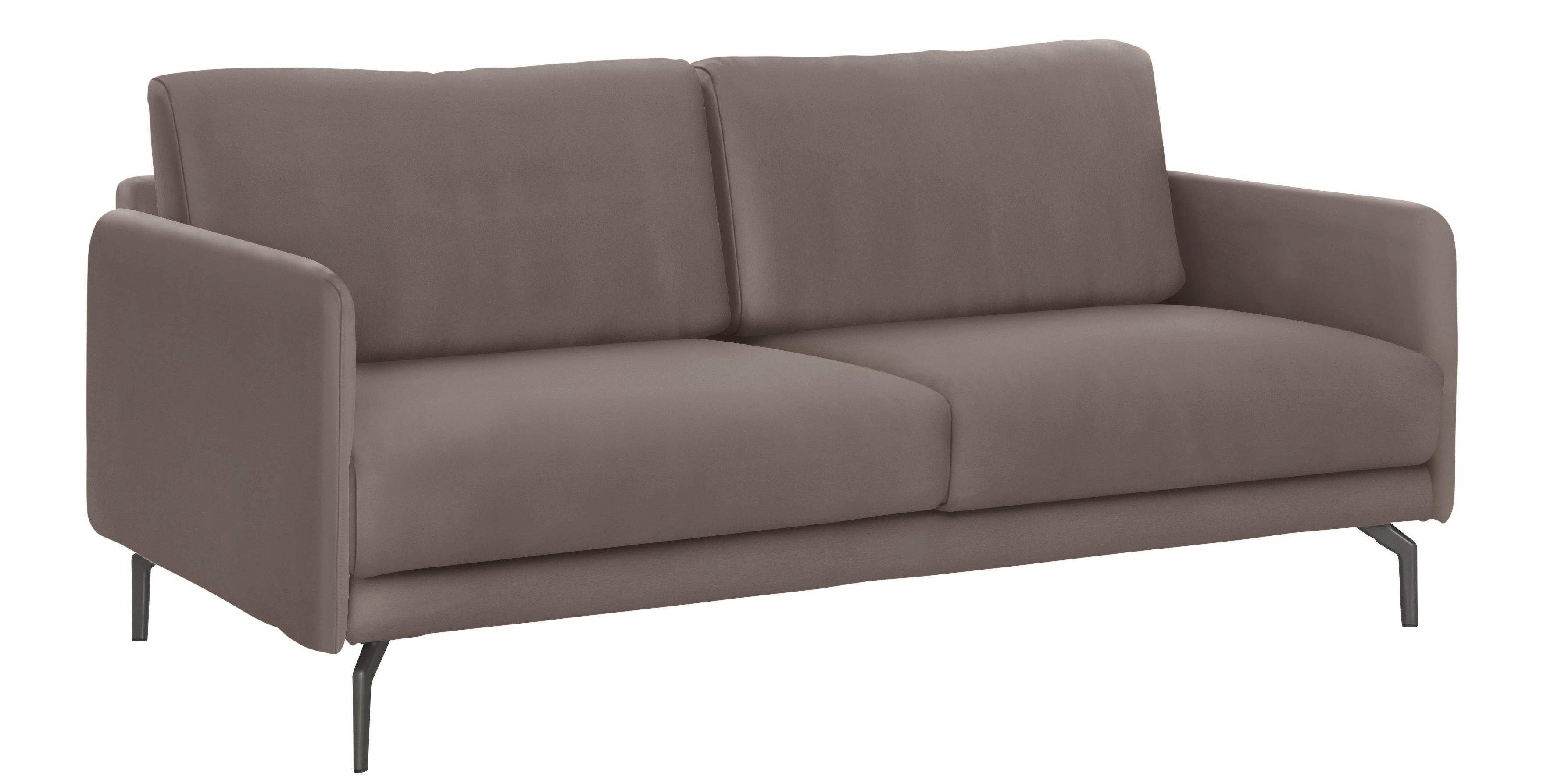 Breite sehr hs.450, 3-Sitzer sofa Armlehne Umbragrau 190 Alugussfuß hülsta cm, schmal,