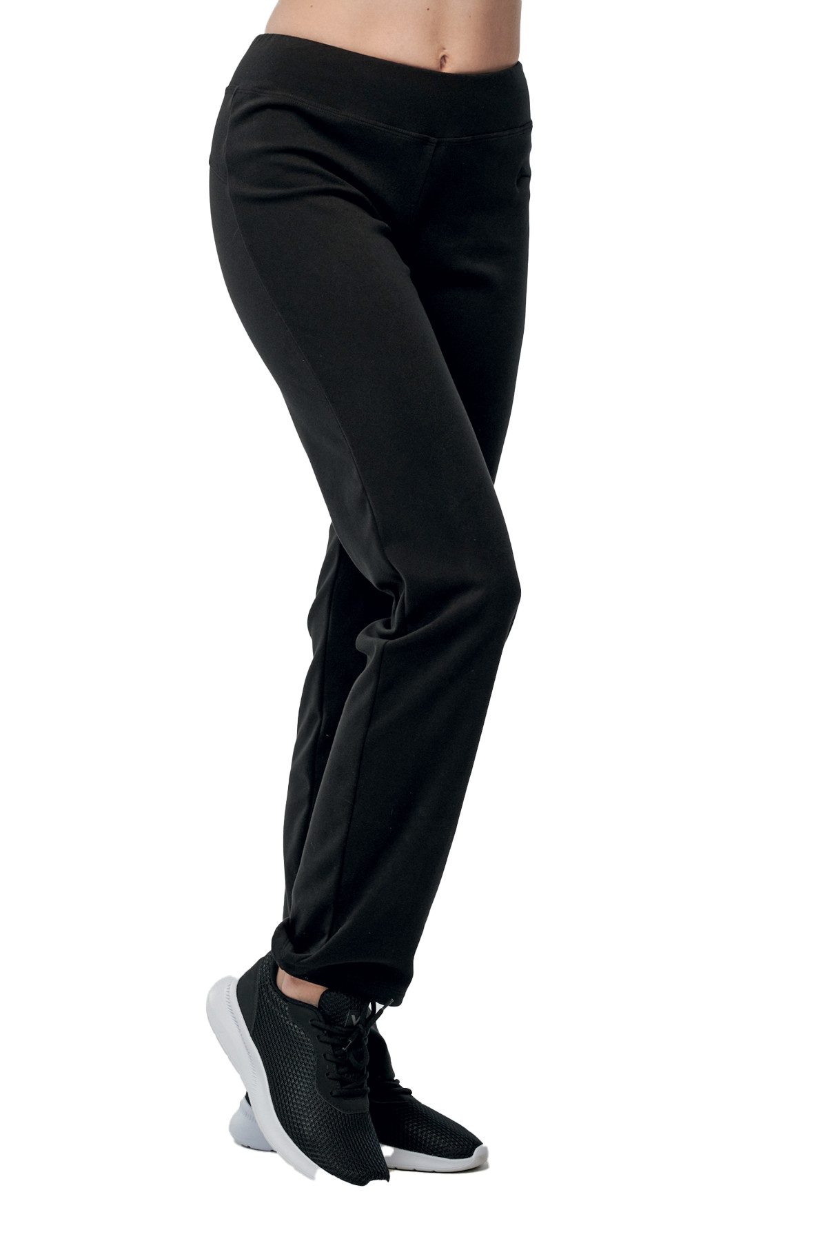 Draps Sporthose Draps Fleecehose schwarz