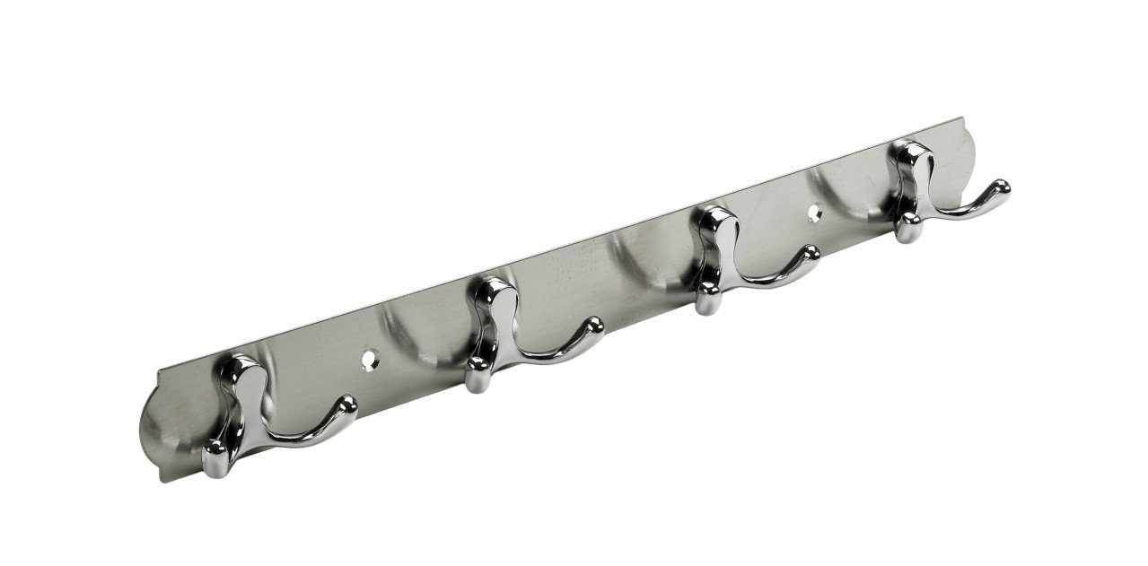 Hettich Garderobenleiste Hettich Garderobenleiste 4 Haken 38,0 x 3,8 x 3,3