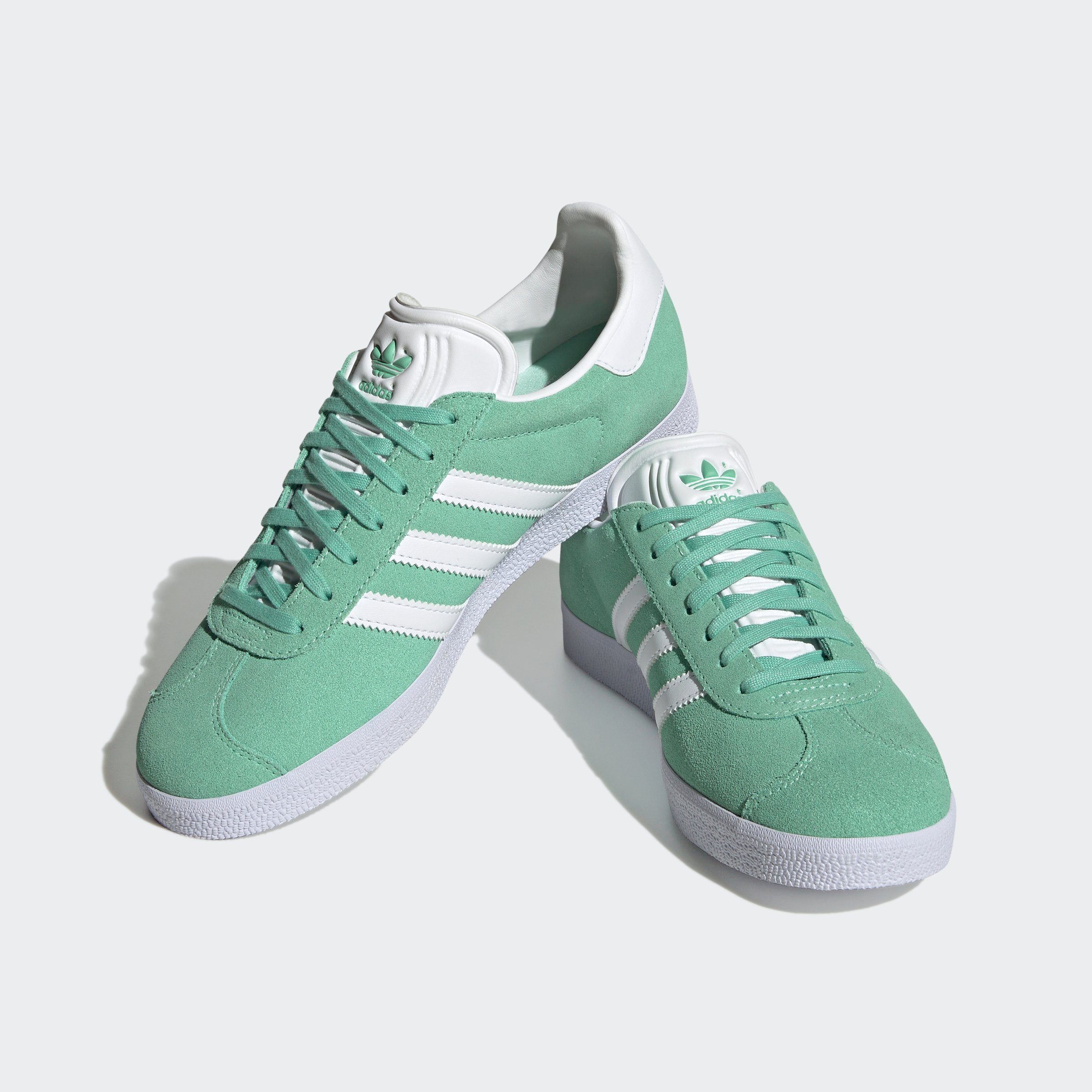 adidas Originals GAZELLE Sneaker White / / Mint Gold Pulse Metallic Cloud