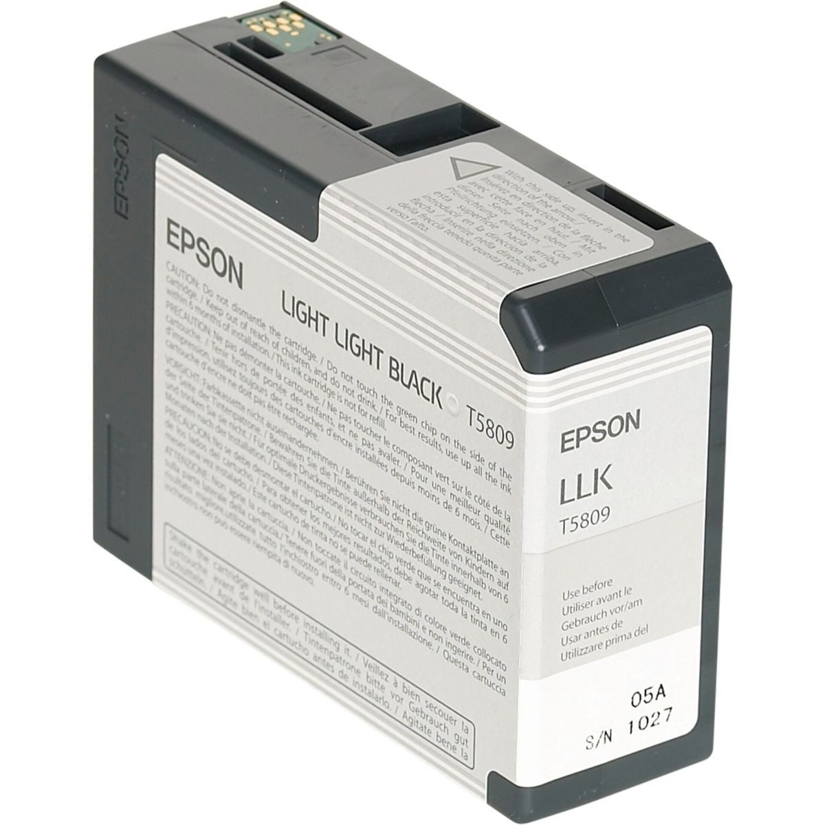 Epson Tintenpatrone light light black T 580 80 ml T 5809 Tintenpatrone