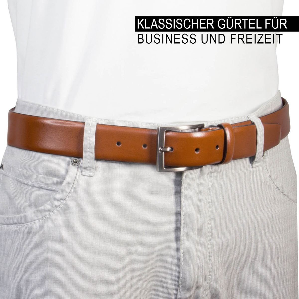 LINDENMANN Ledergürtel