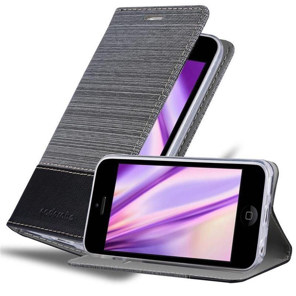 Cadorabo Handyhülle für iPhone 5C Hülle Apple iPhone 5C, Klappbare Handy Schutzhülle - Hülle - mit Standfunktion und Kartenfach