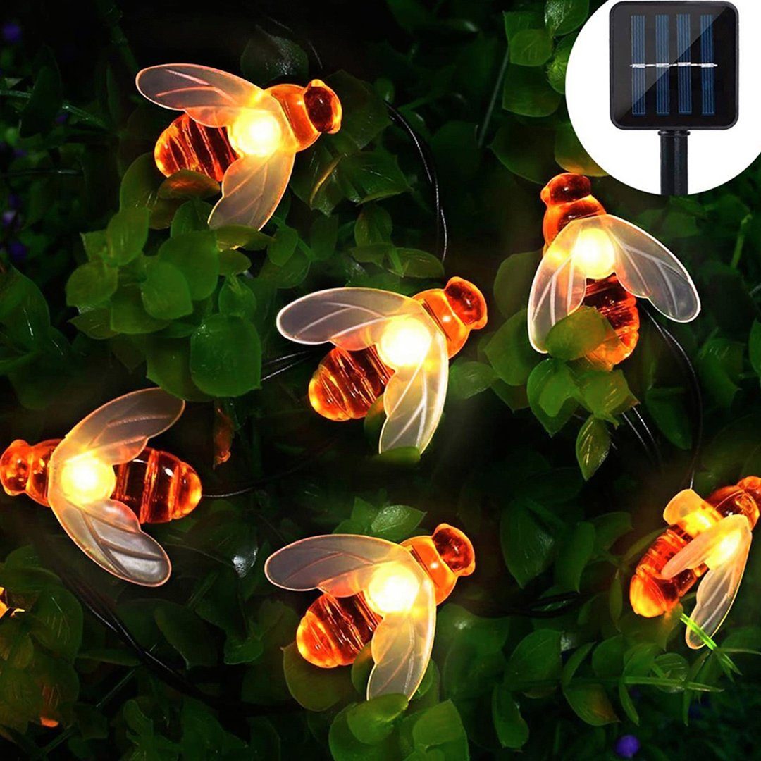 BEARSU LED-Lichternetz »Solar LED Bienen Lichterkette 30 LED Warmweiß Außen  Wasserdichte lichterkette Dekorative für Garten, Party, Hochzeit, Haus,Fest  Deko Beleuchtung (Warmes Wei)« online kaufen | OTTO