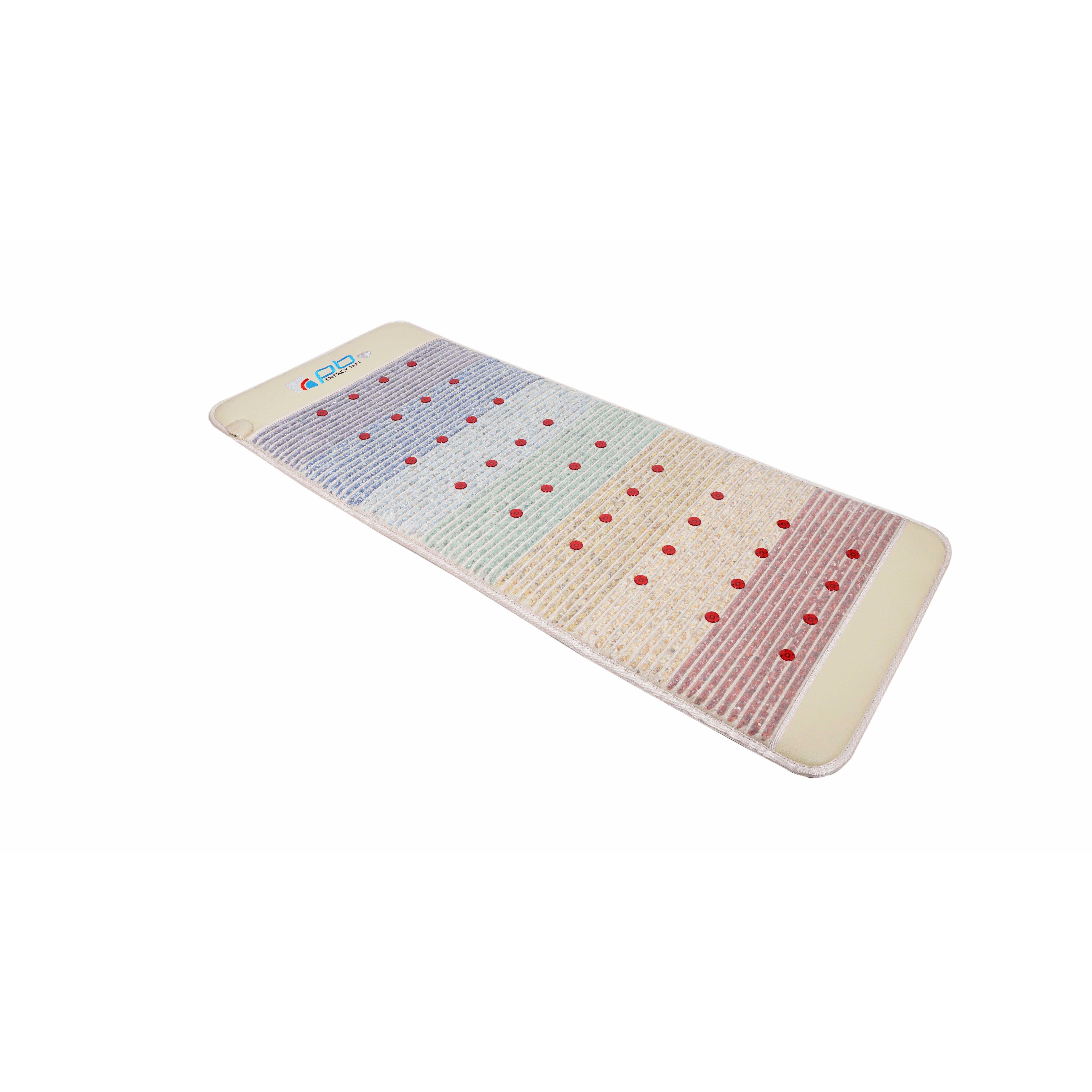 pb Energy Mat Heizmatten Kristallmatte Premium 2, Negativ Ionen, FIR-Tiefenwärme, Baumwollbezug, 1 Set, 6-tlg., Biophotonen-Licht, Elektrosmog-Abschirmung, Schumann-Resonanz, Energie, 30℃∼70℃ stufenlose Einstellung, Pulsierendes Magnetfeld, Infrarot