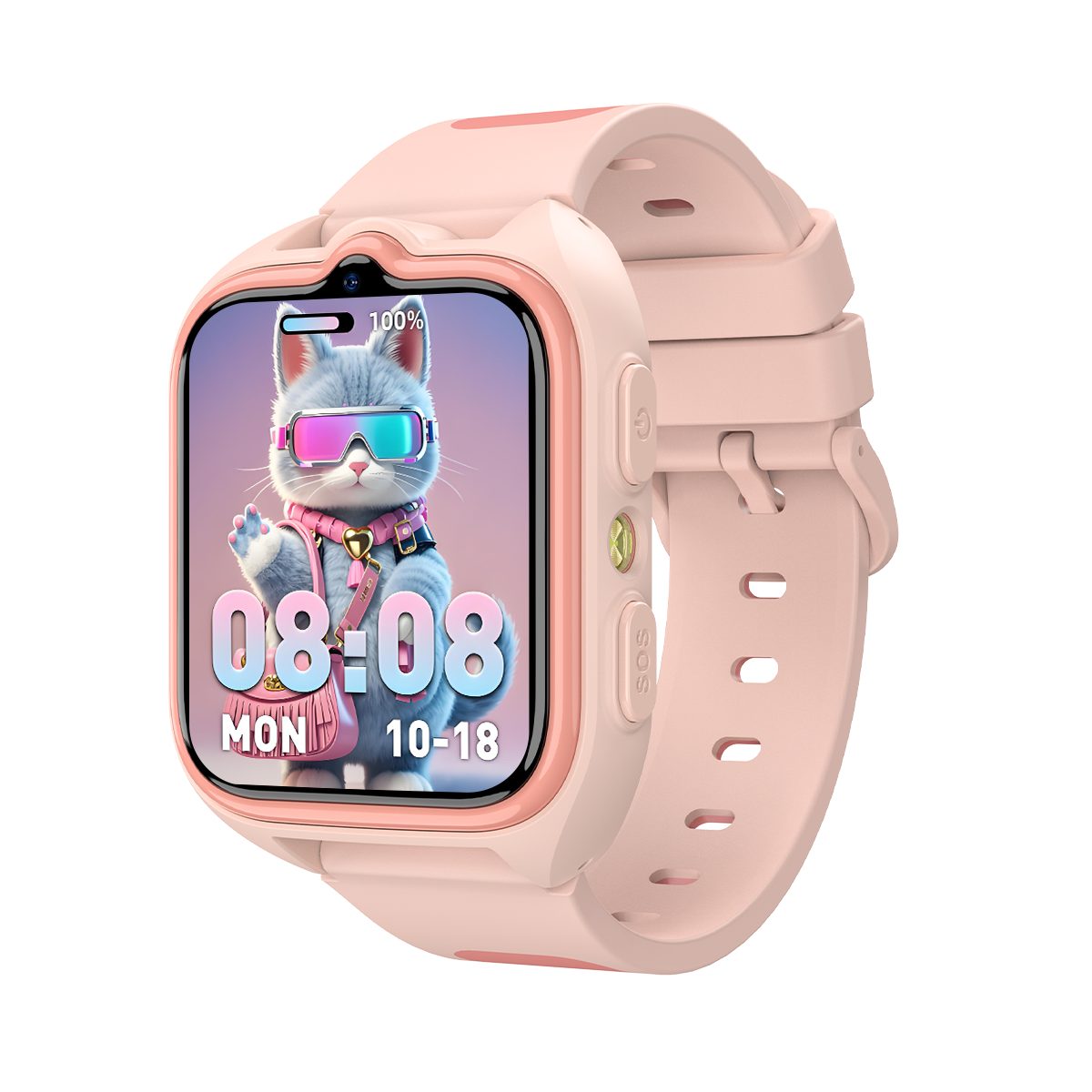 blackview 4G-Uhr mit Anruffunktion,Wasserdicht, SOS,LBS+WiFi+GPS-Tracker Kinder Smartwatch (4,7 cm/1,75 Zoll, IOS/Android), Taschenlampe, 4G LTE, Schulmodus, Telefonanruf, Sprachchat, IP67
