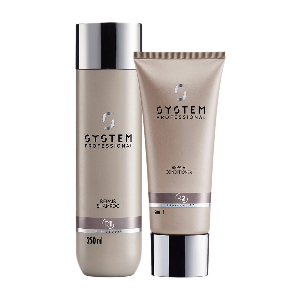 System Professional Haarpflege-Set System Professional R1 + R2 Repair Set – Shampoo 250 ml & Conditioner, 2-tlg., Shampoo + Conditooner, reichhaltig