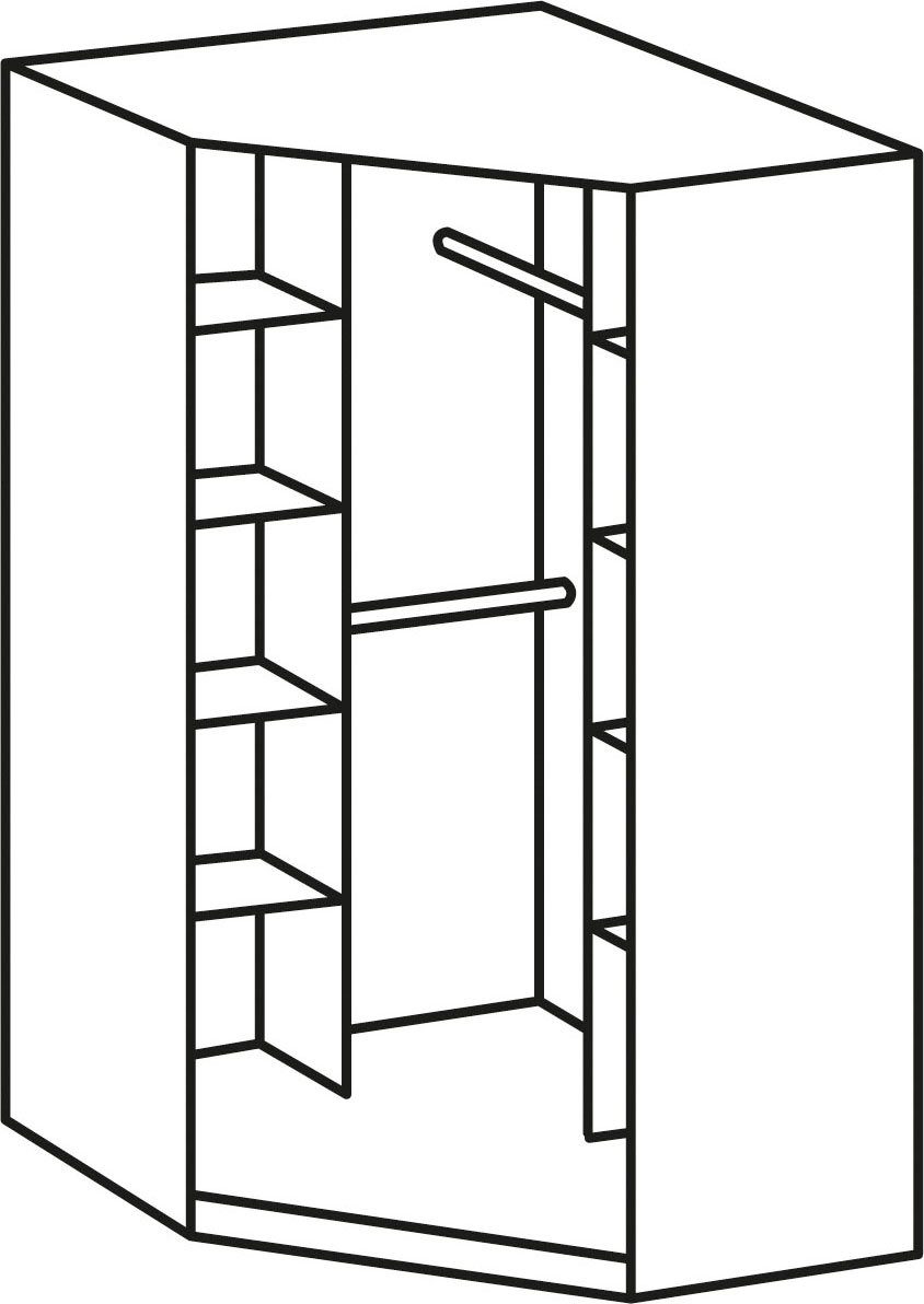 Wimex Schrank-Set Bitburg, (Set, 3-St) Sägerau Nachbildung Eiche